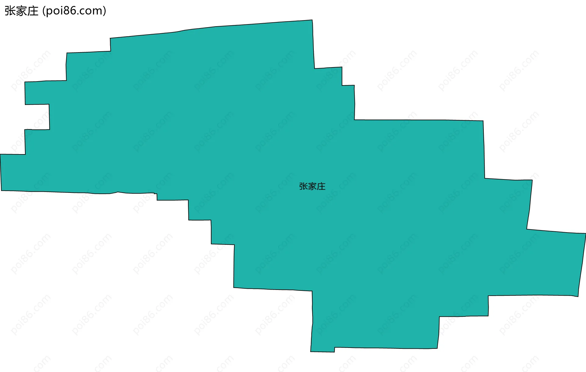 张家庄边界地图