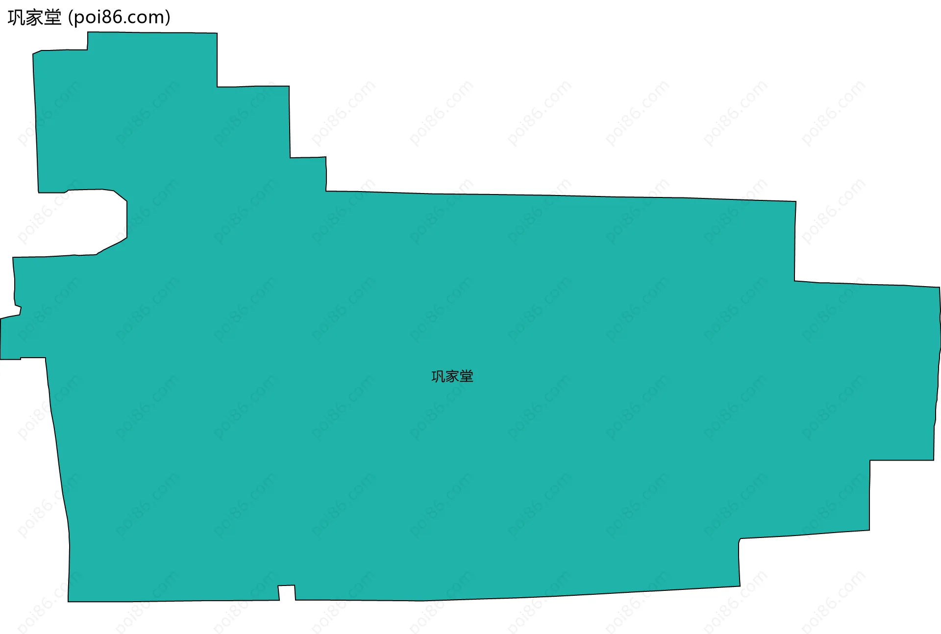 巩家堂边界地图