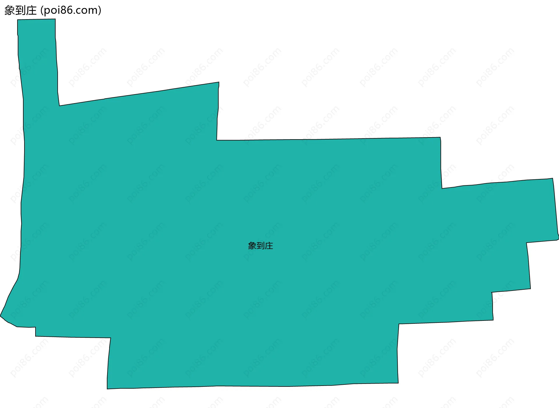 象到庄边界地图