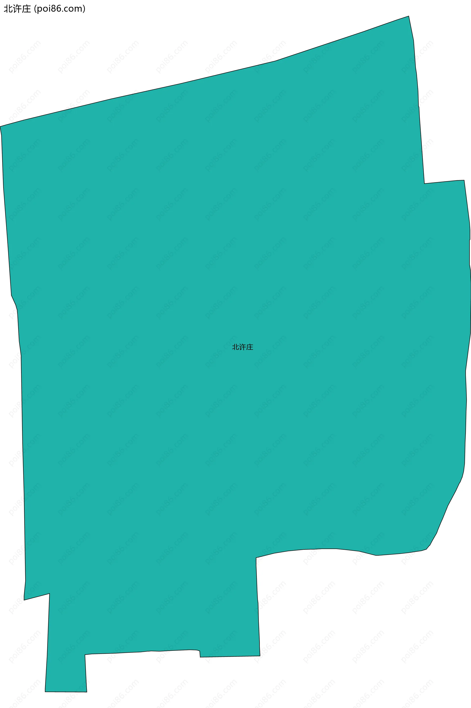 北许庄边界地图