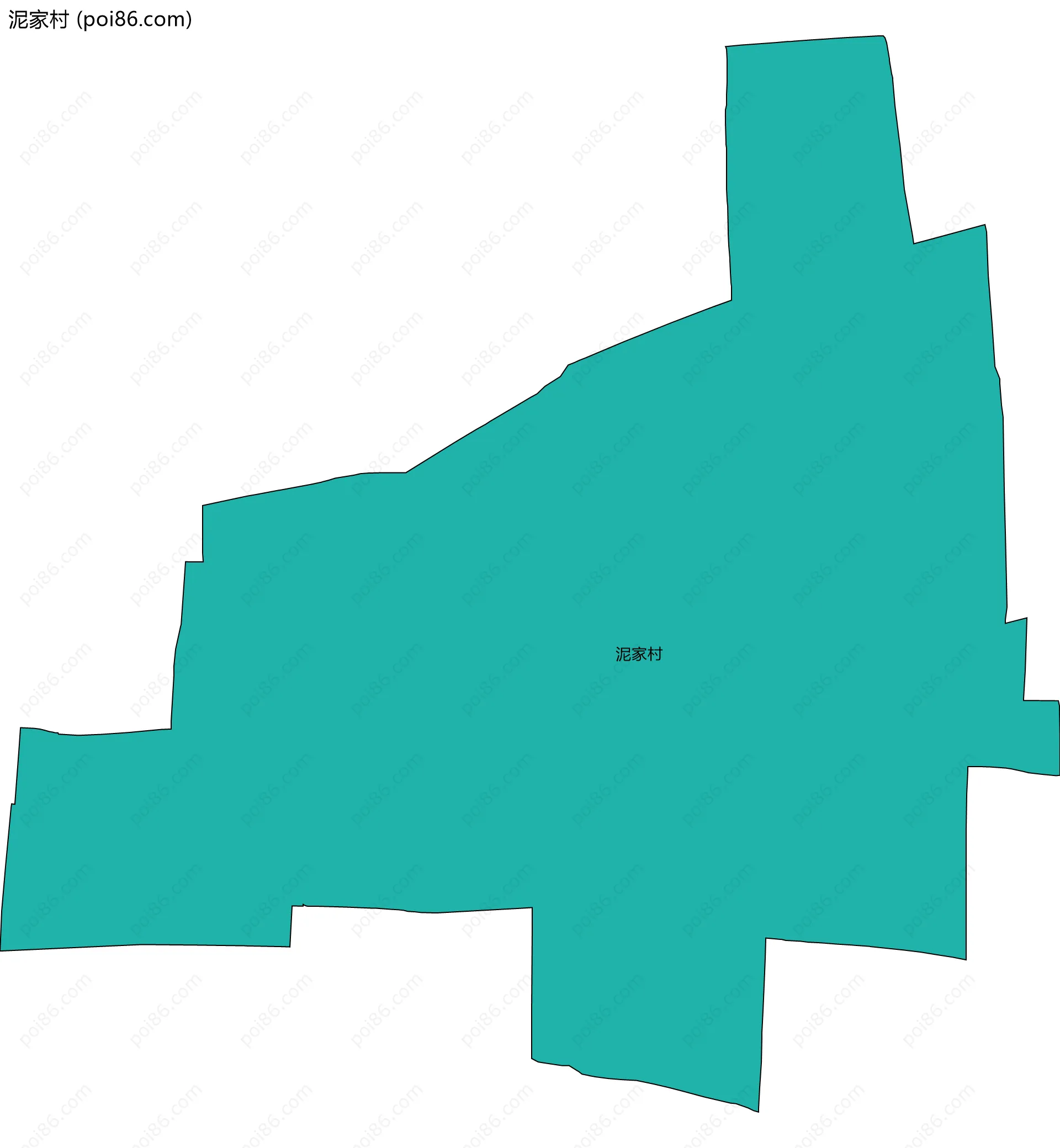 泥家村边界地图