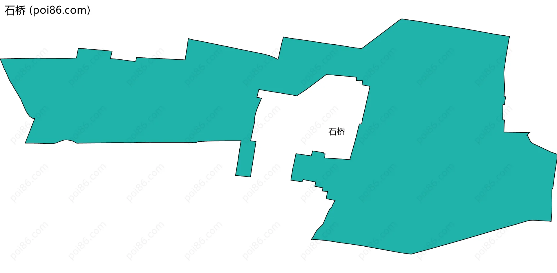 石桥边界地图