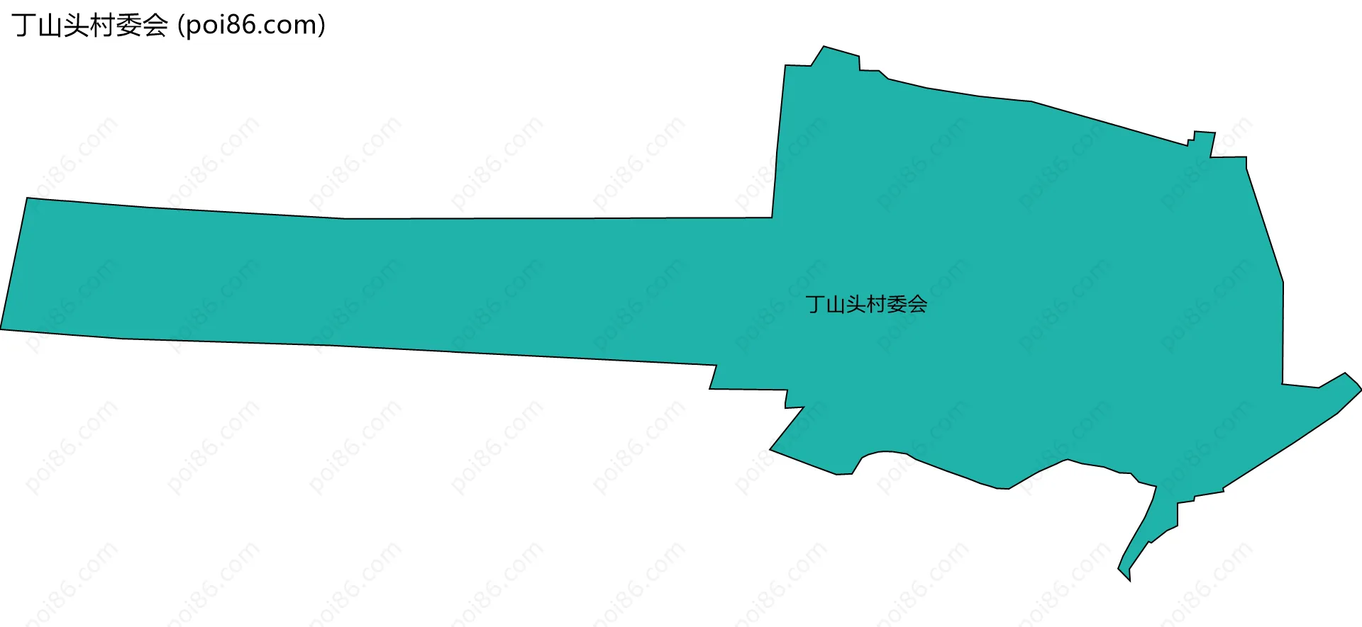 丁山头村委会边界地图