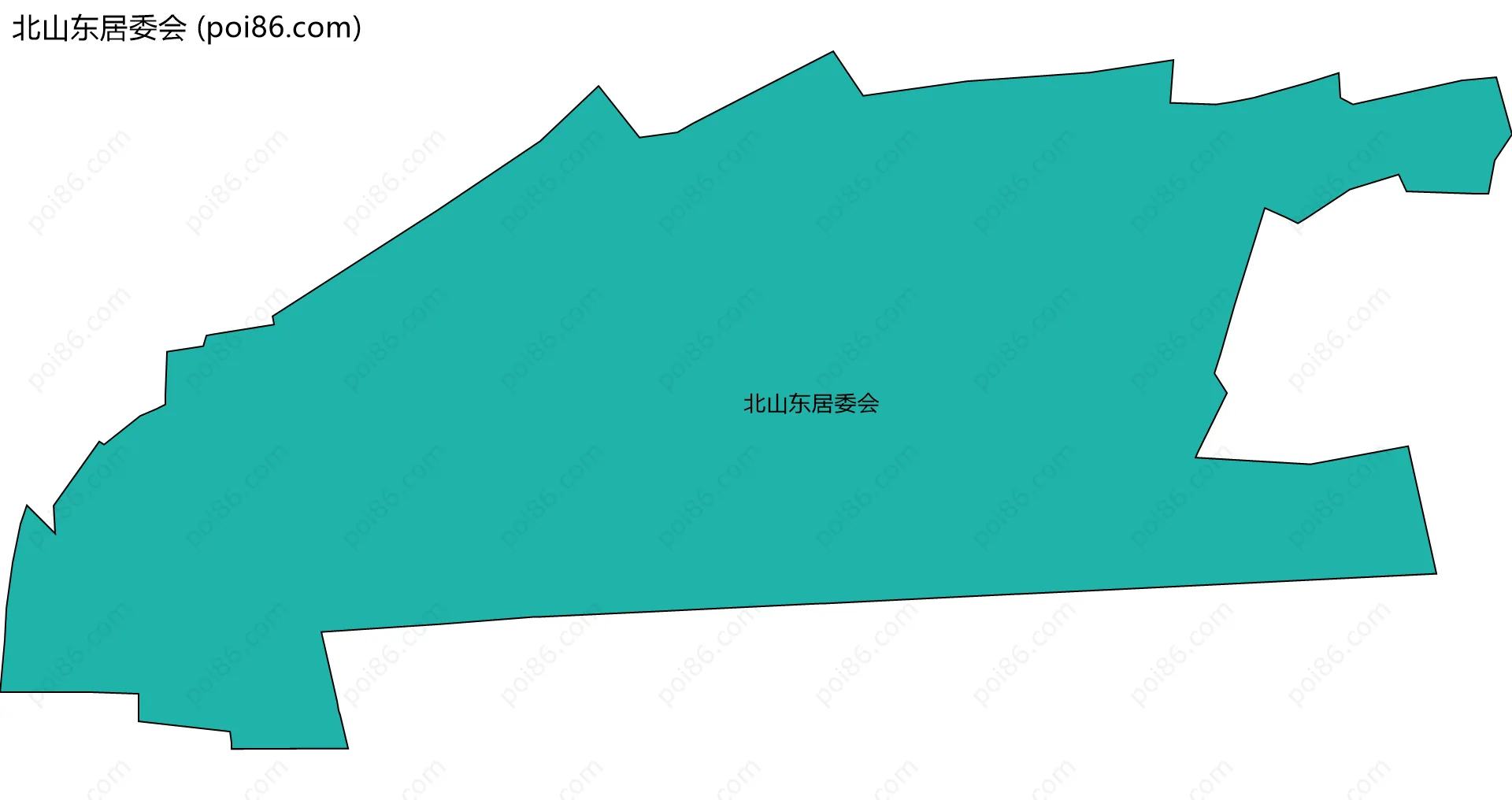 北山东居委会边界地图