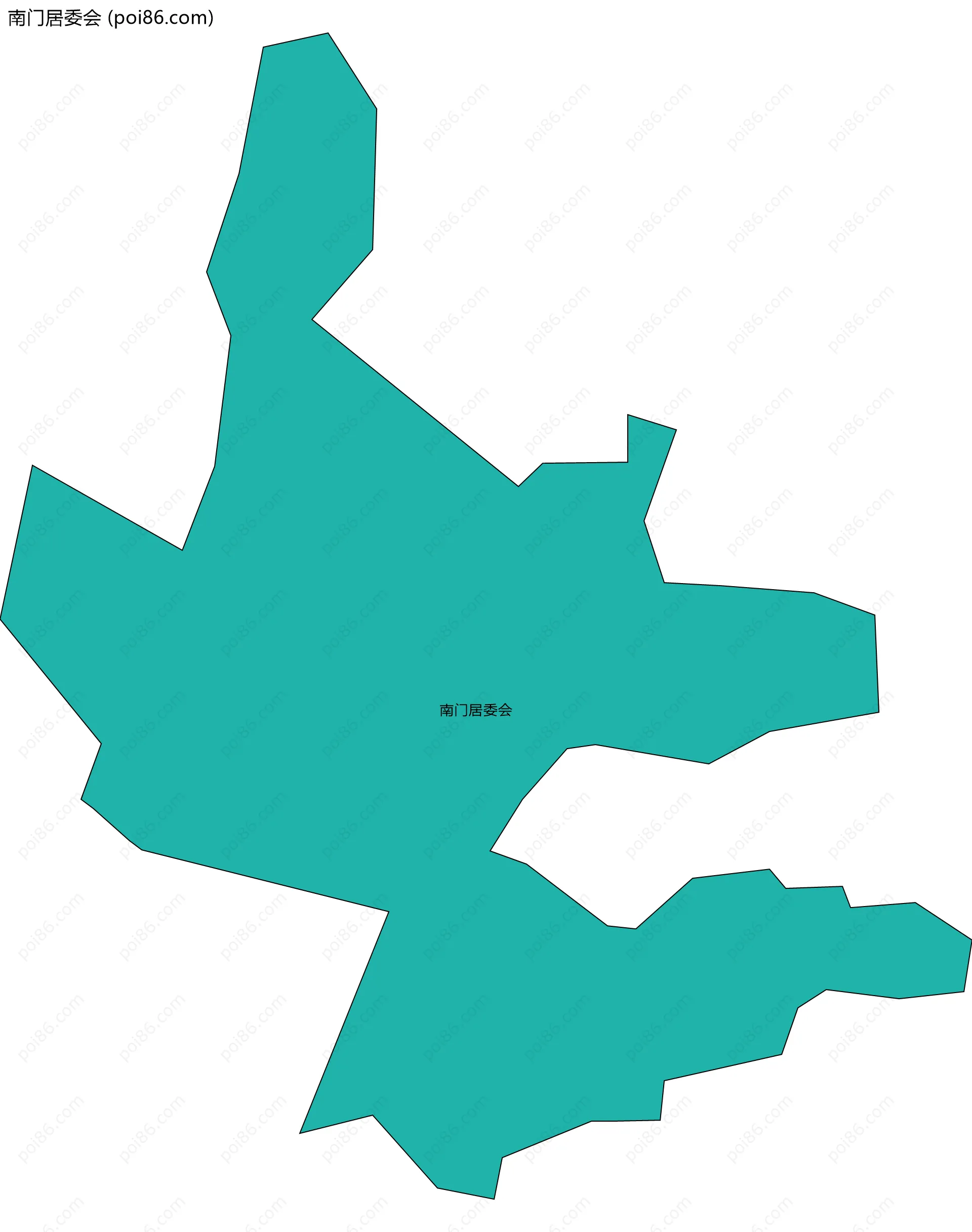 南门居委会边界地图