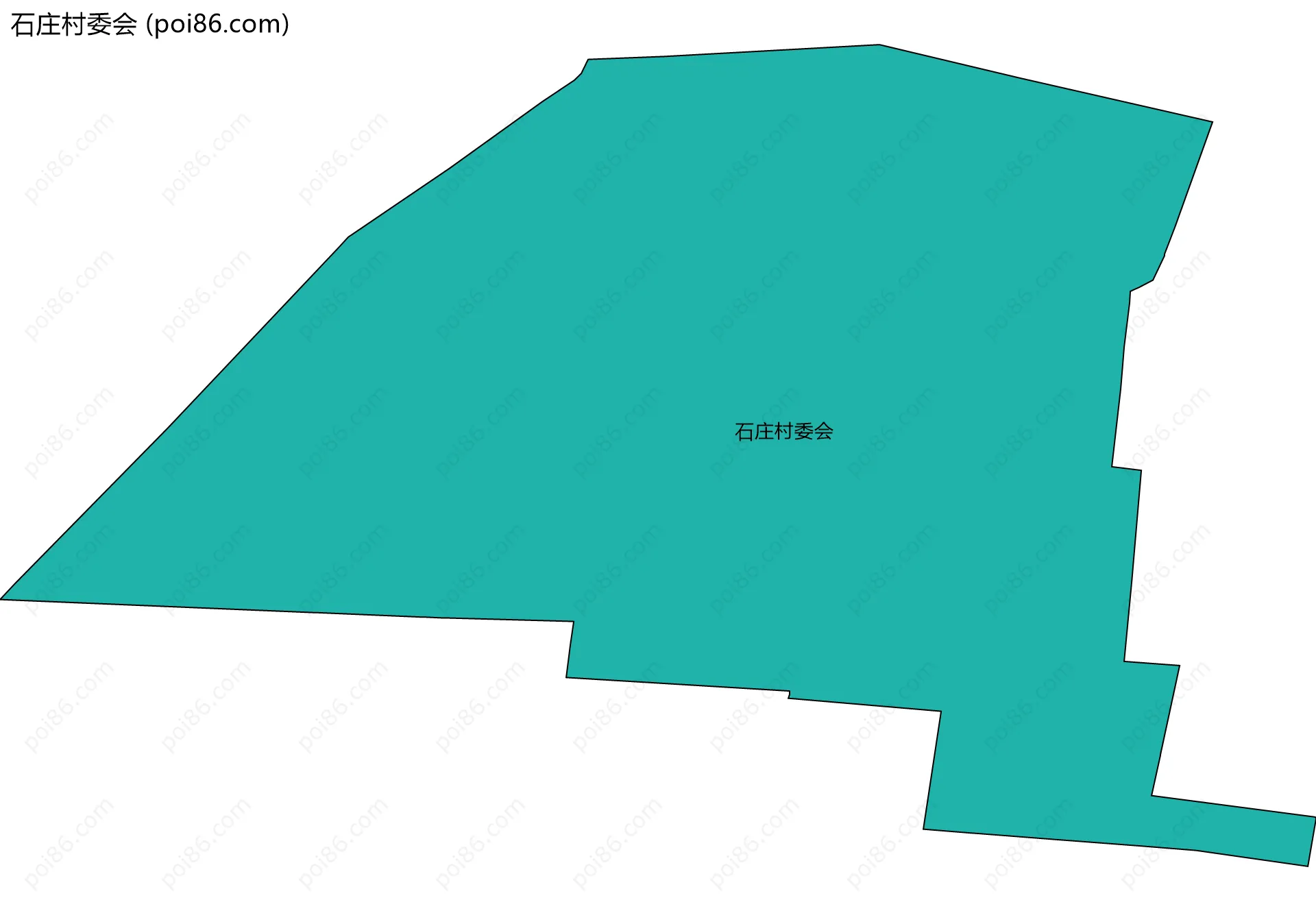 石庄村委会边界地图