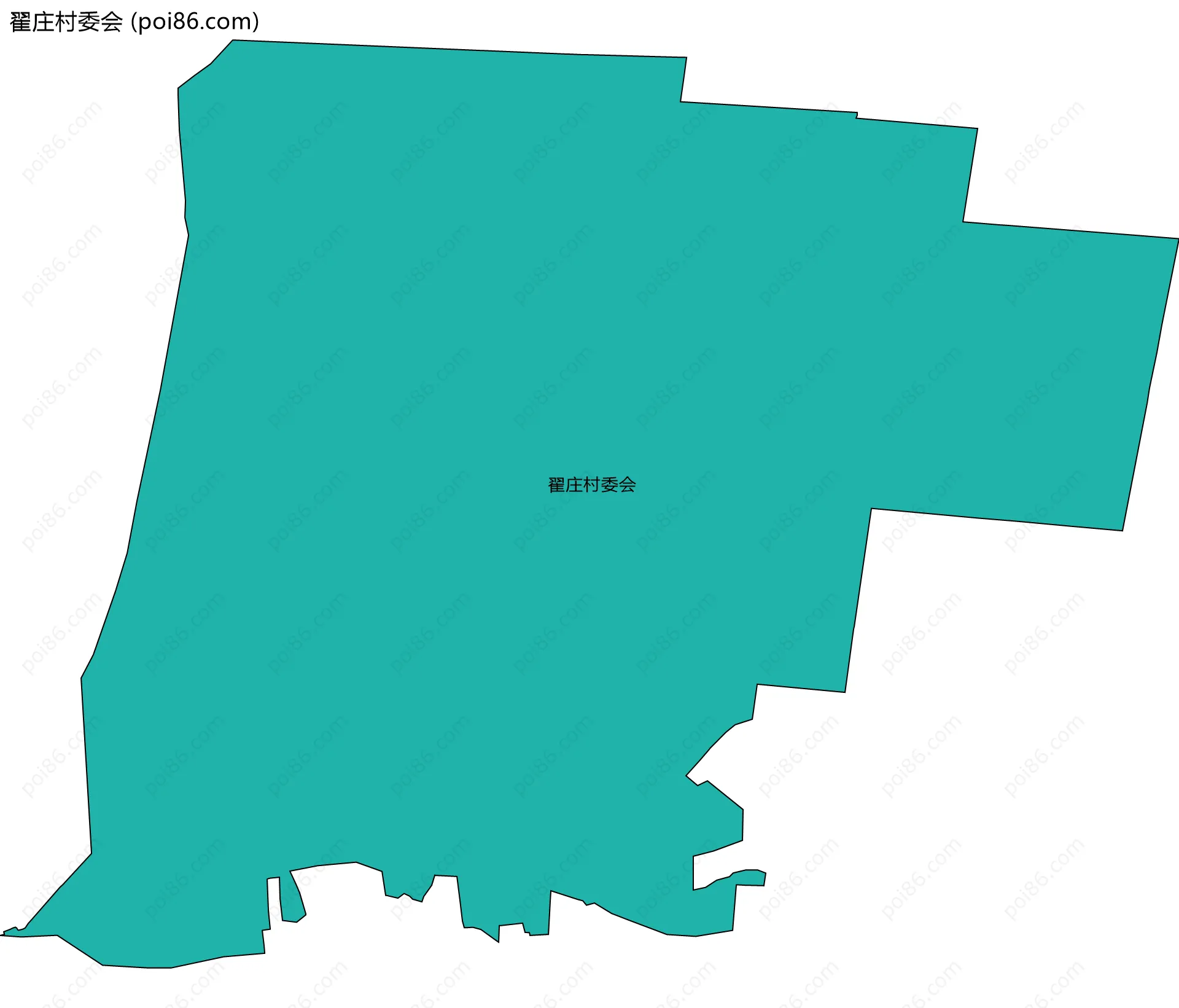 翟庄村委会边界地图