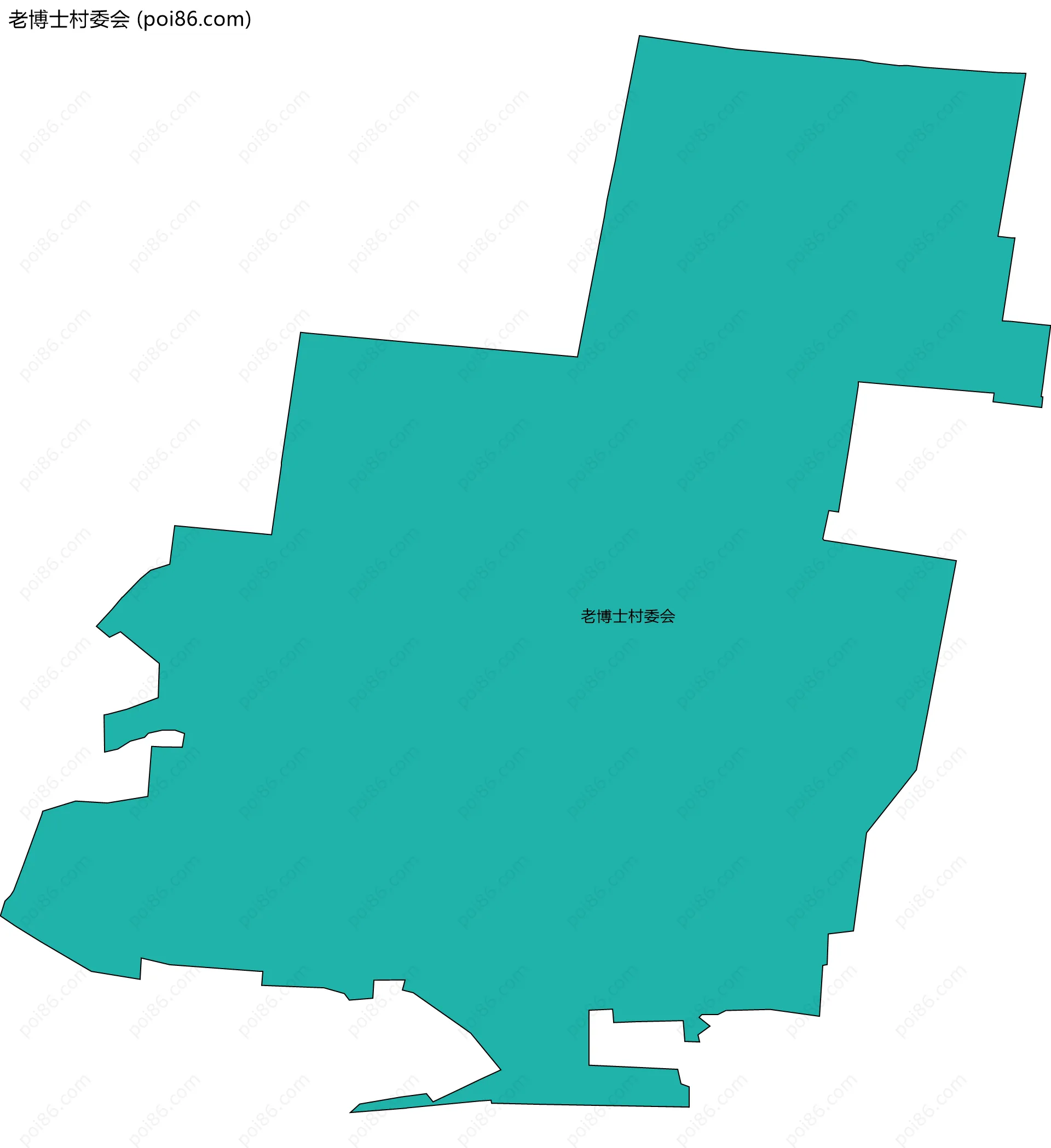 老博士村委会边界地图