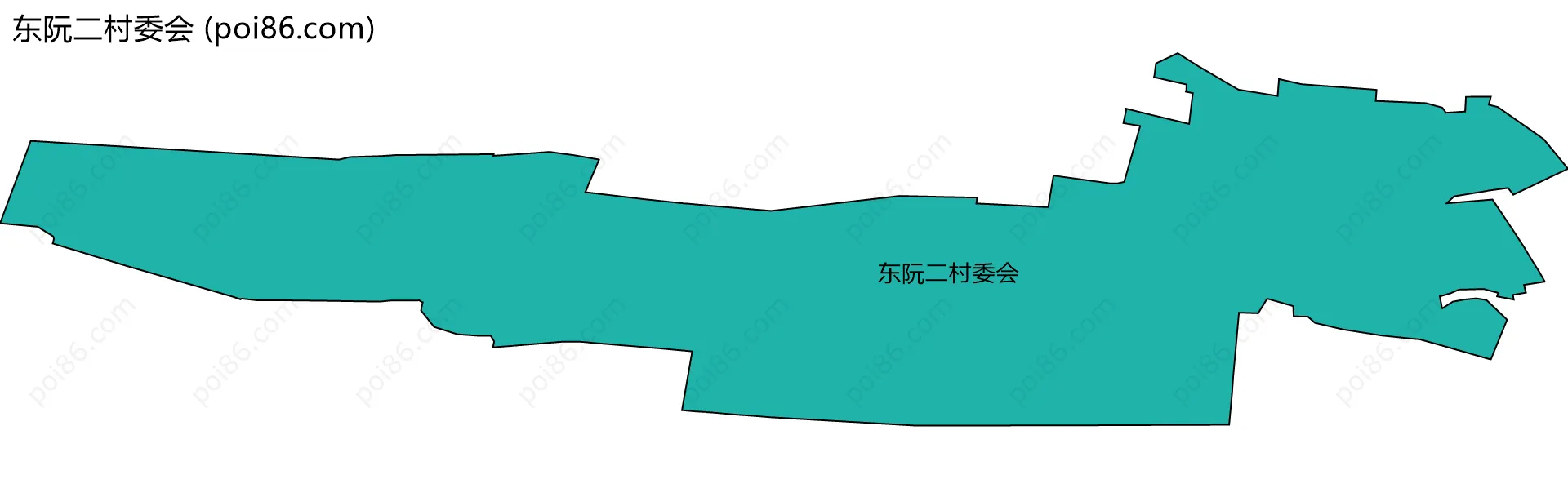 东阮二村委会边界地图