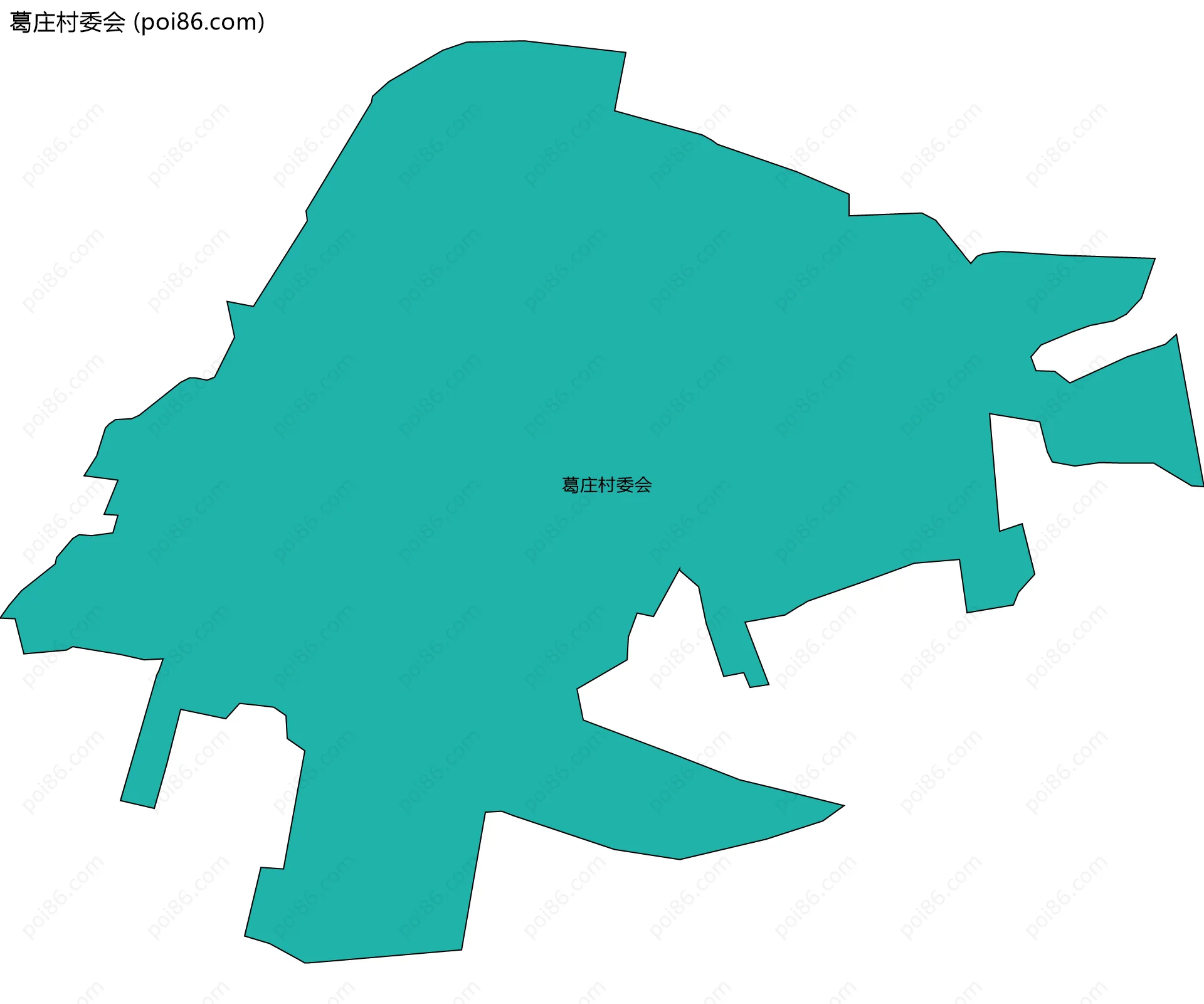 葛庄村委会边界地图