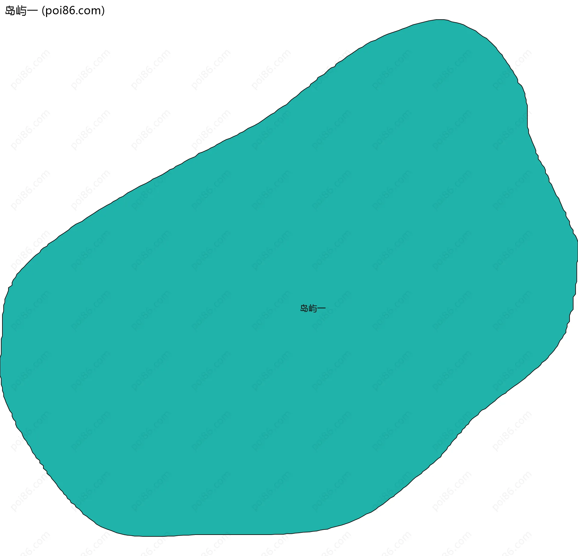 岛屿一边界地图
