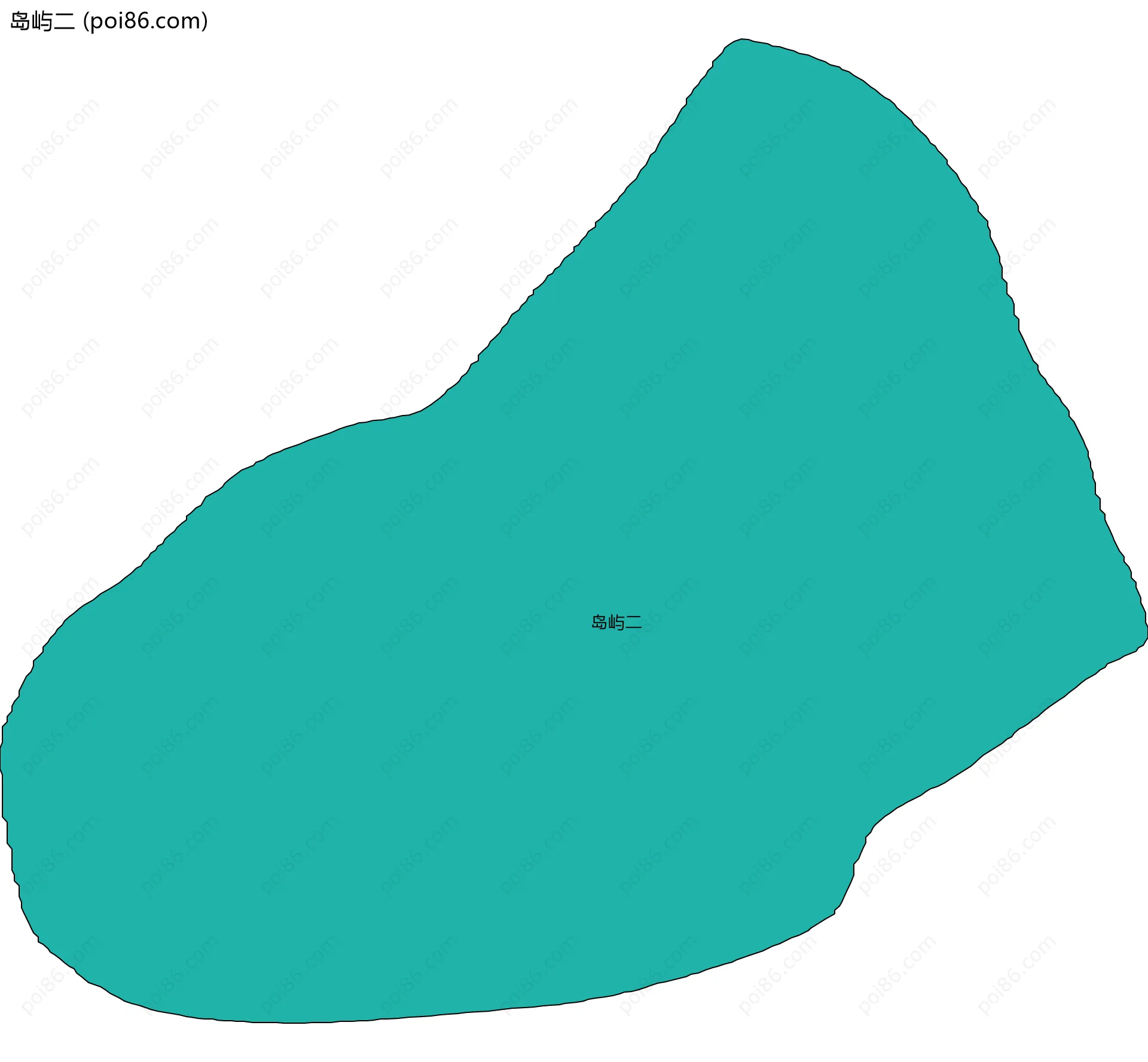 岛屿二边界地图