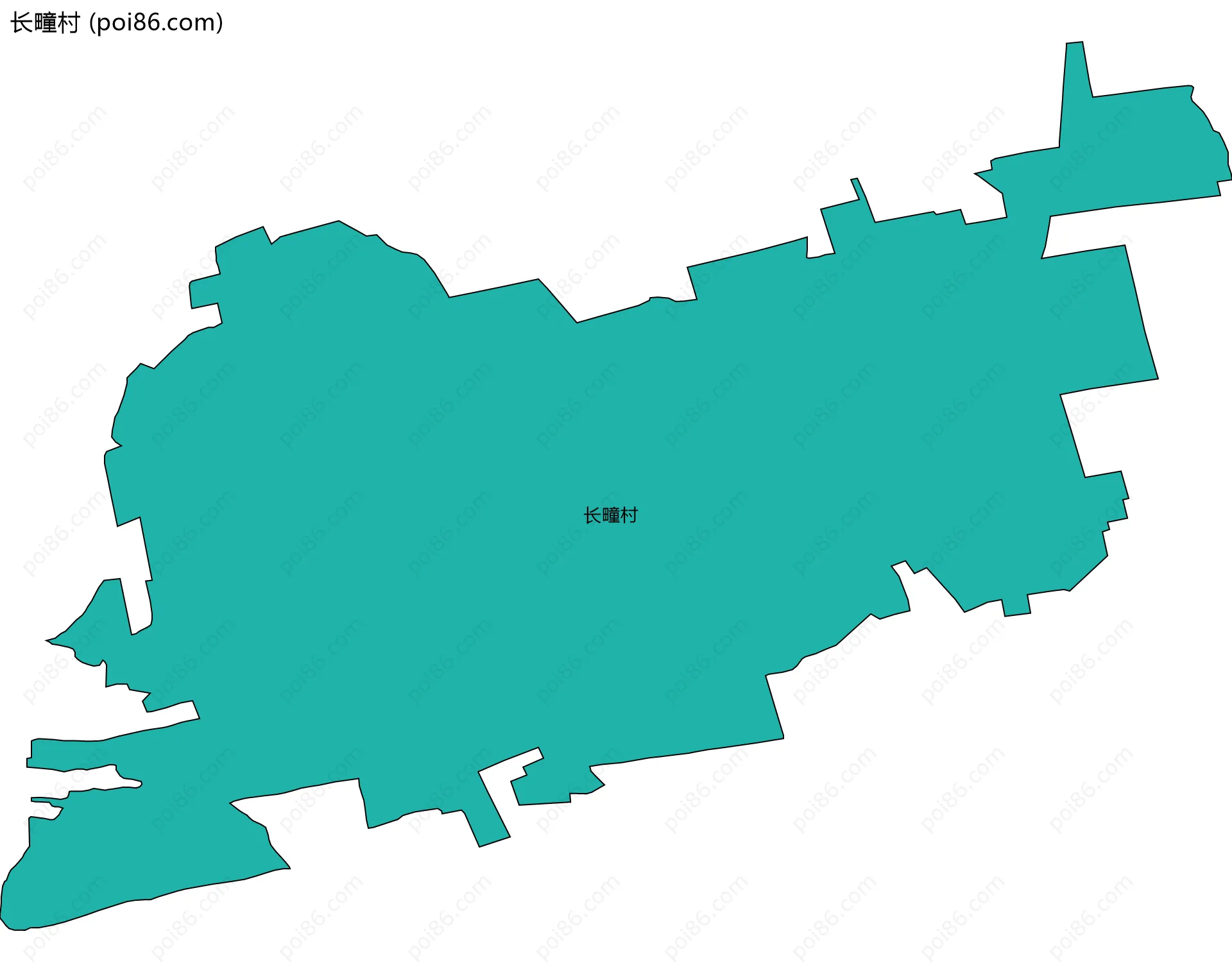 长疃村边界地图