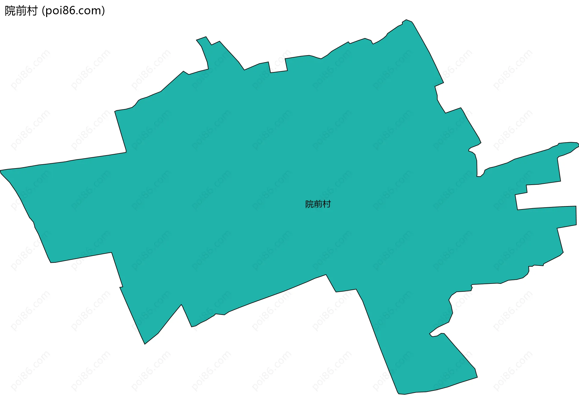 院前村边界地图