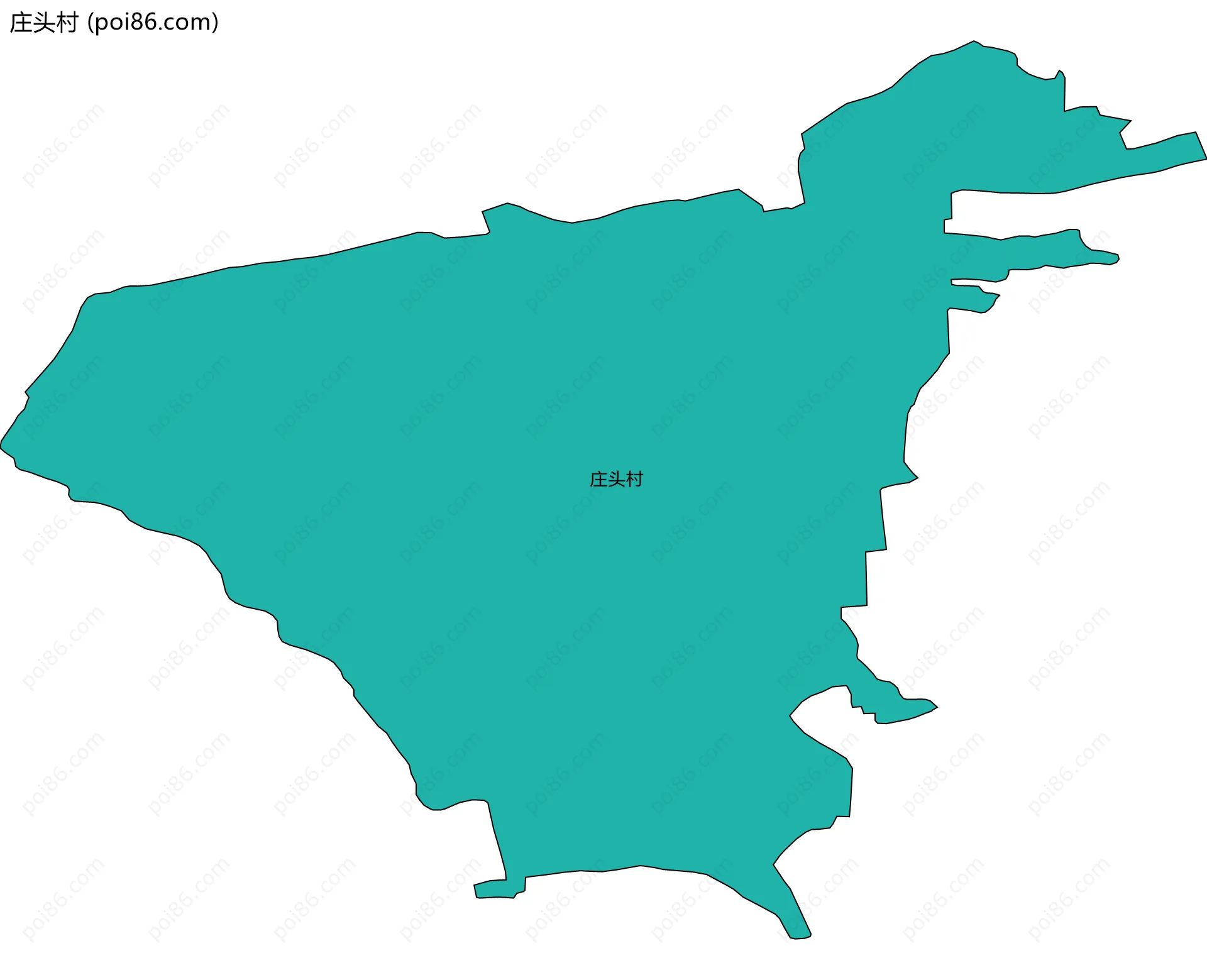 庄头村边界地图