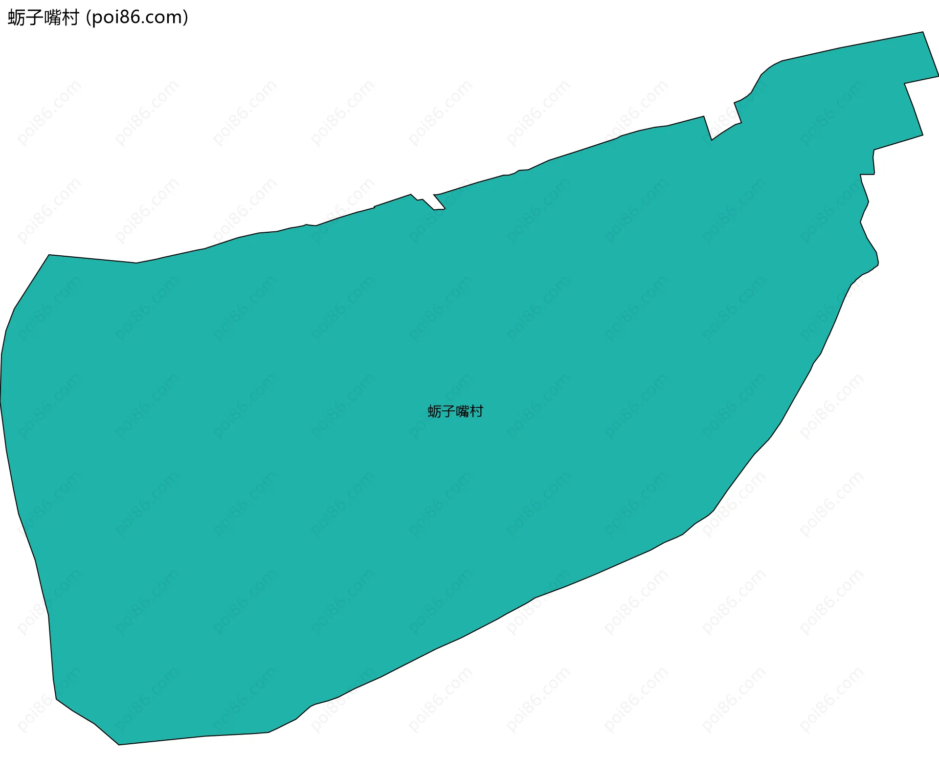 蛎子嘴村边界地图