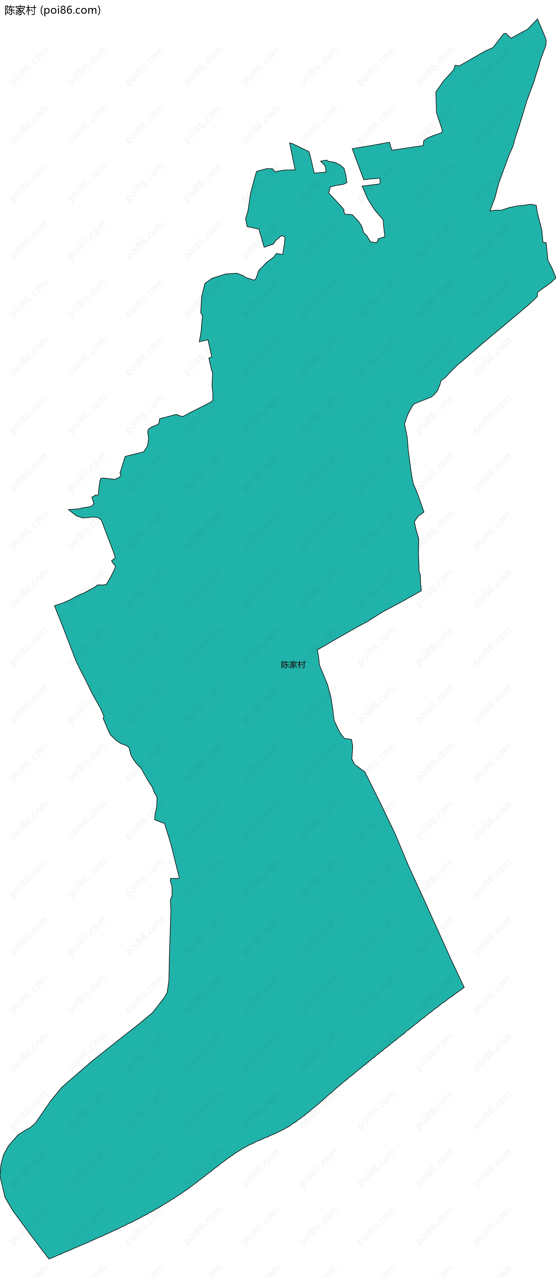 陈家村边界地图