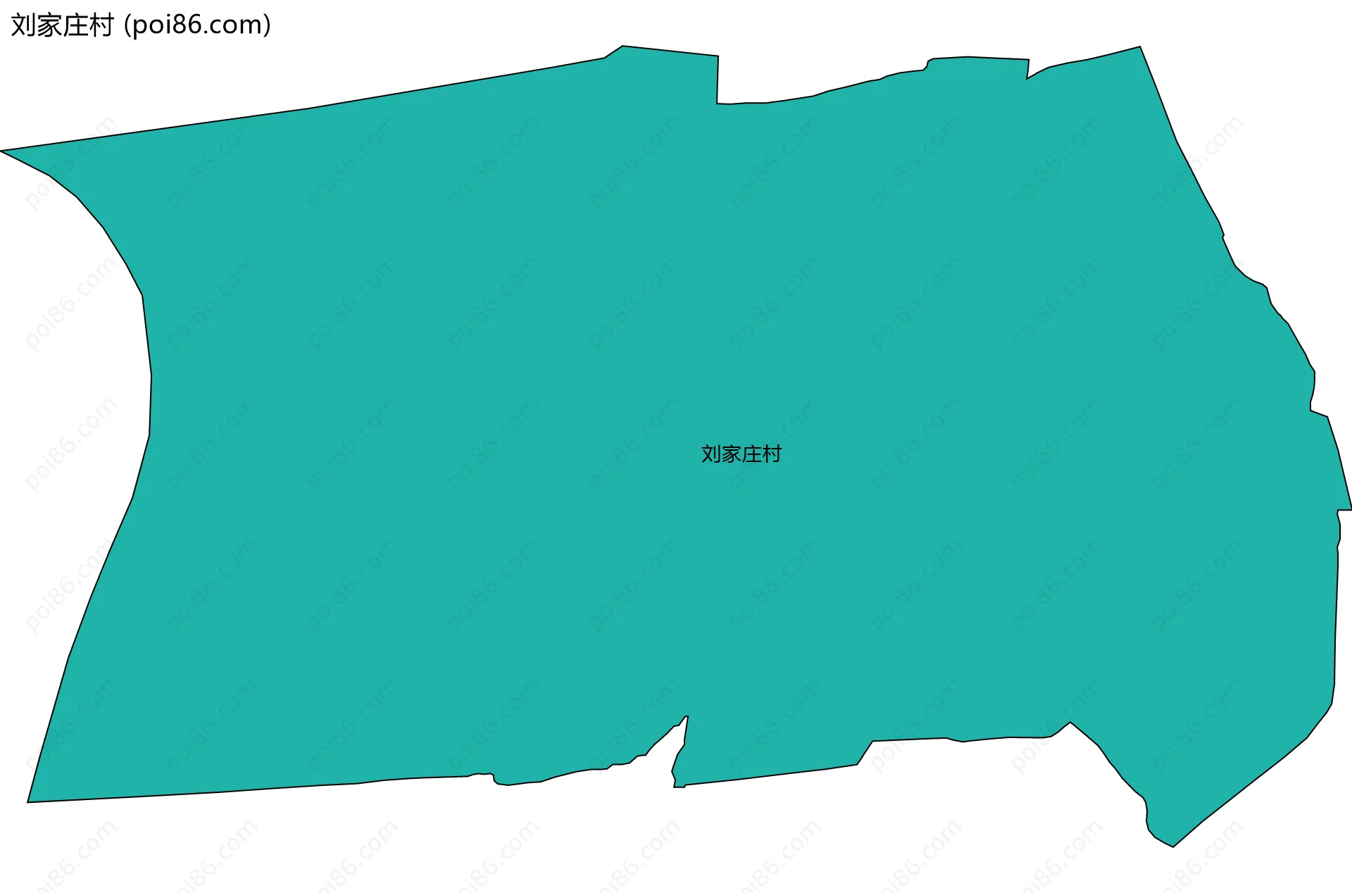 刘家庄村边界地图