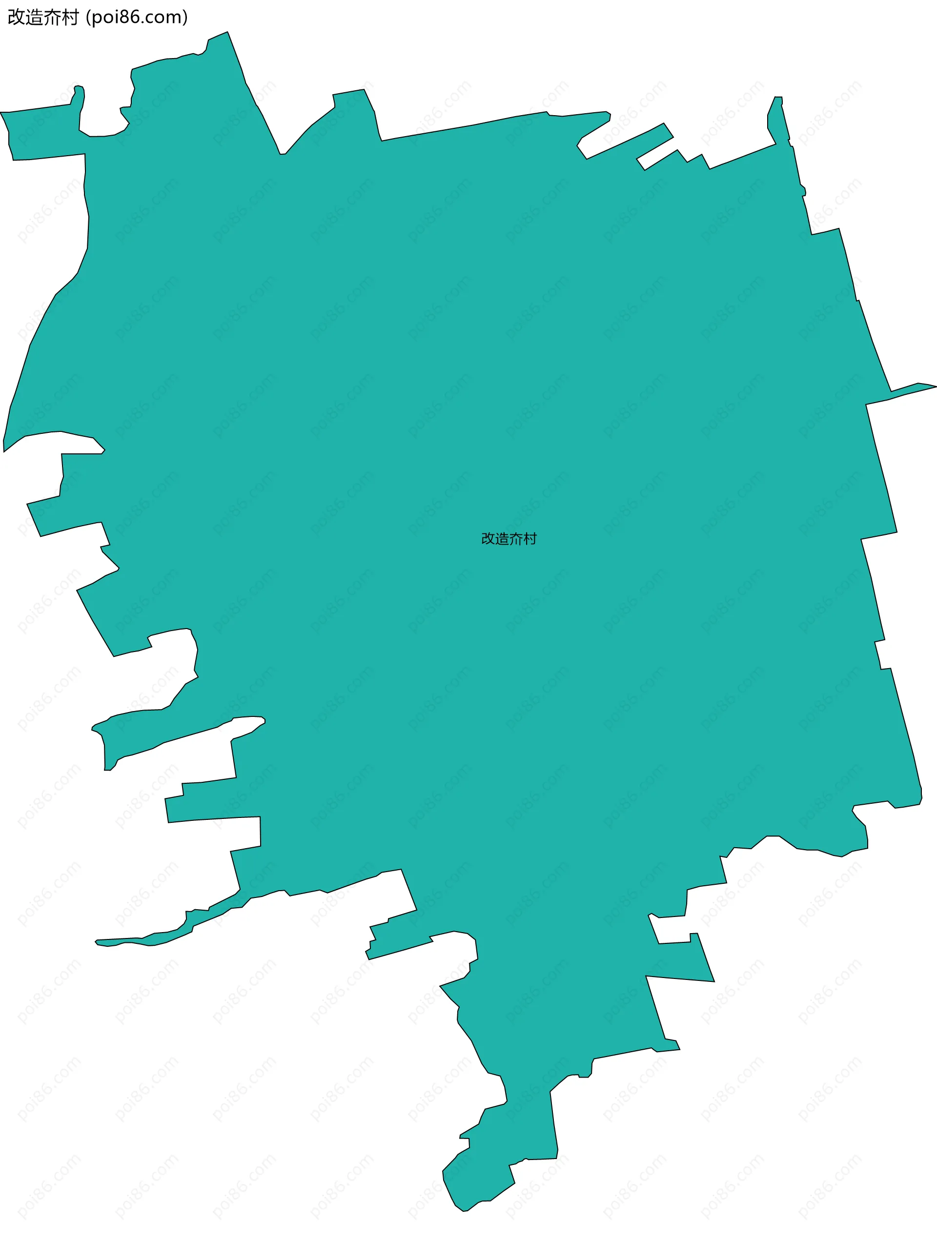 改造夼村边界地图
