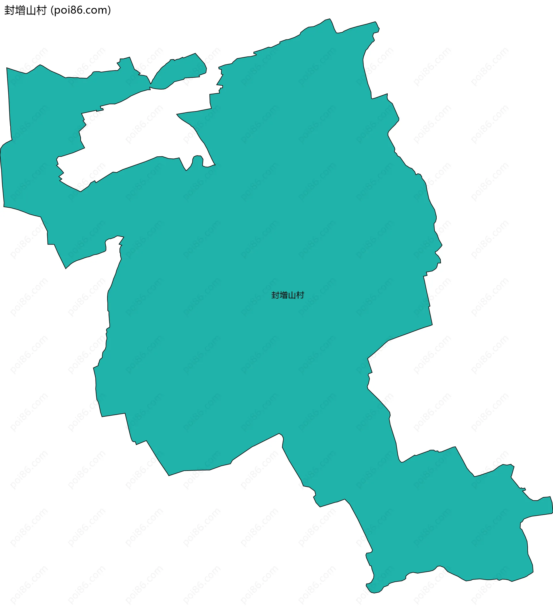 封增山村边界地图