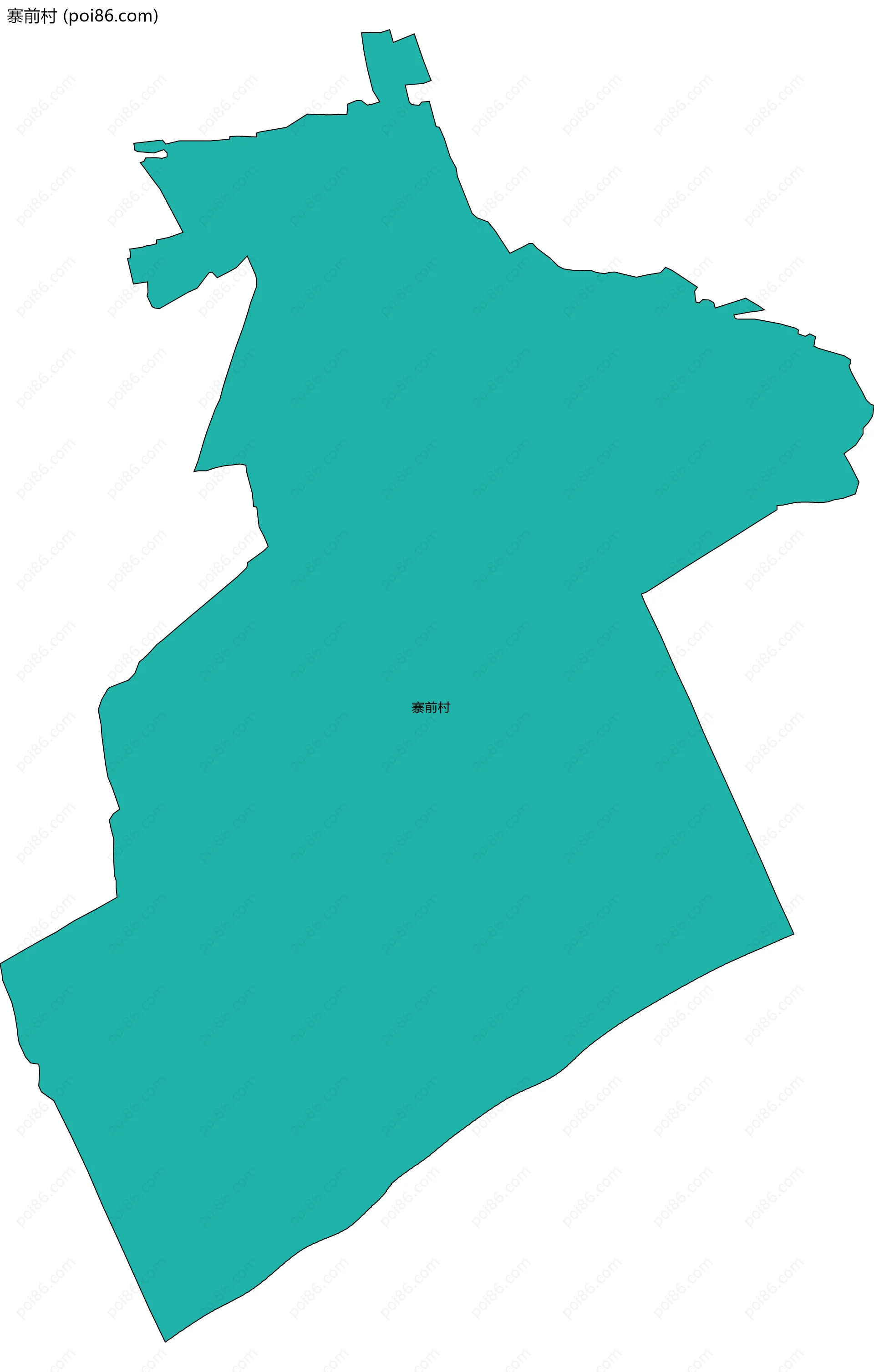 寨前村边界地图