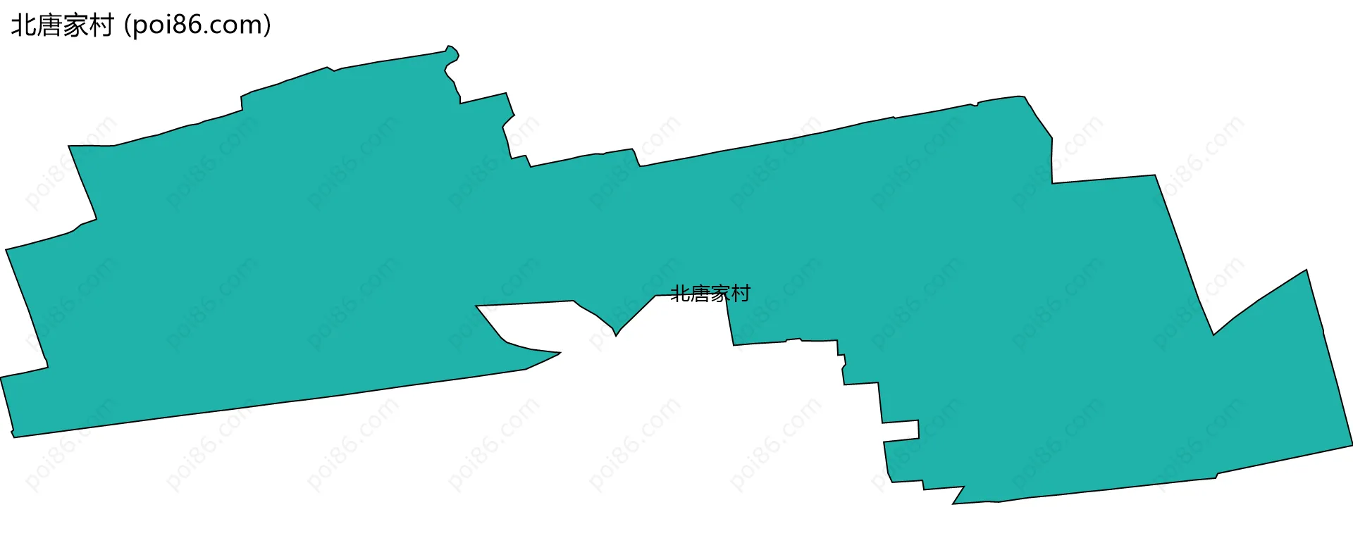 北唐家村边界地图