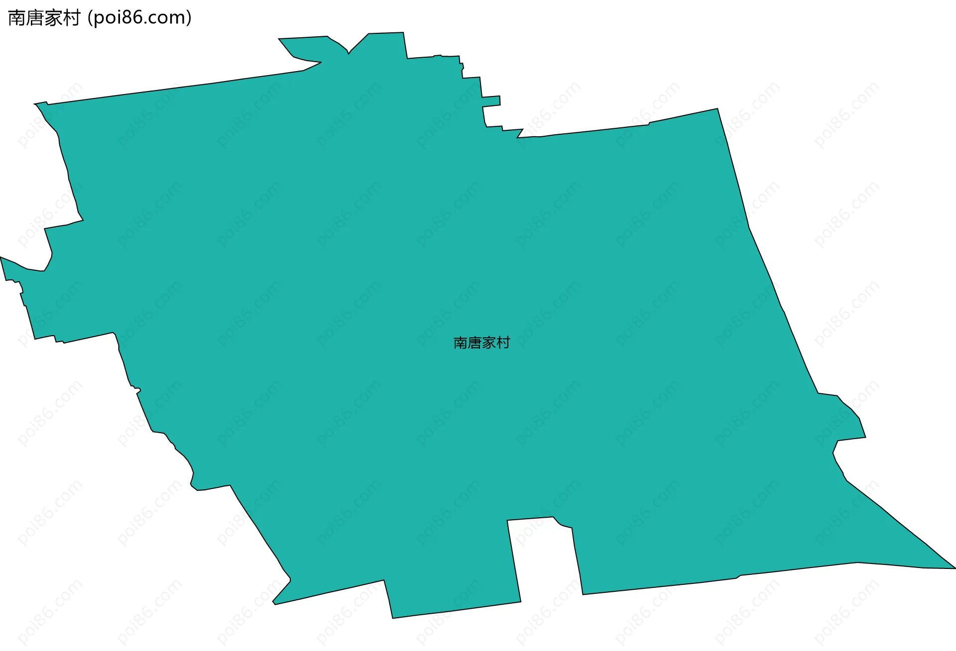 南唐家村边界地图
