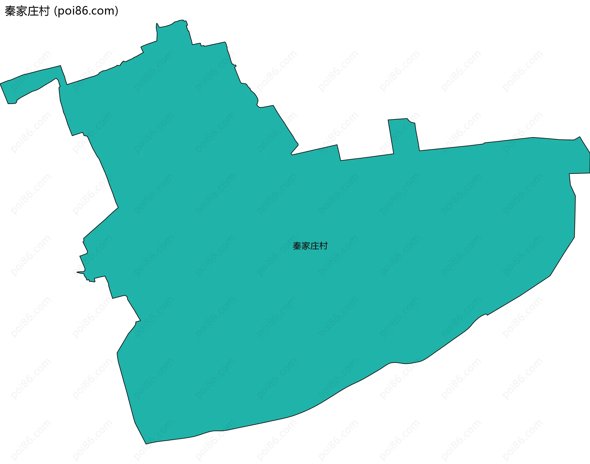 秦家庄村边界地图