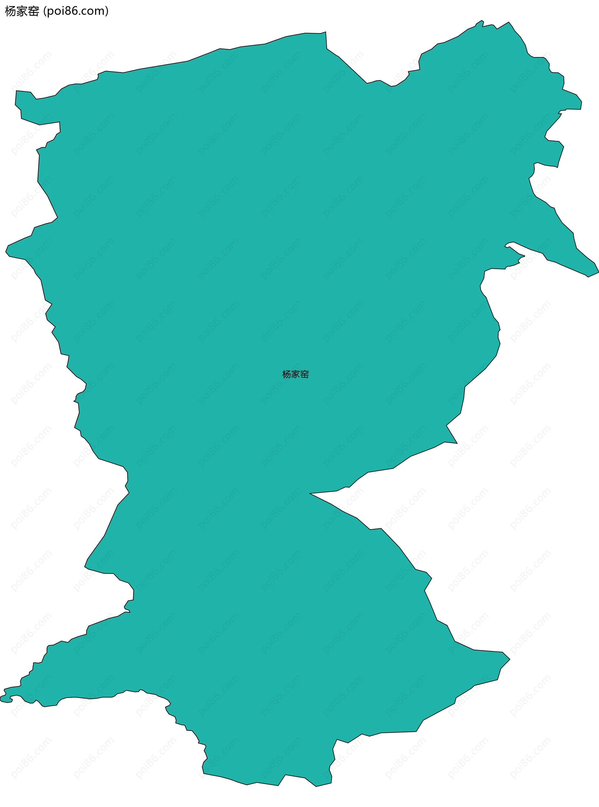 杨家窑边界地图