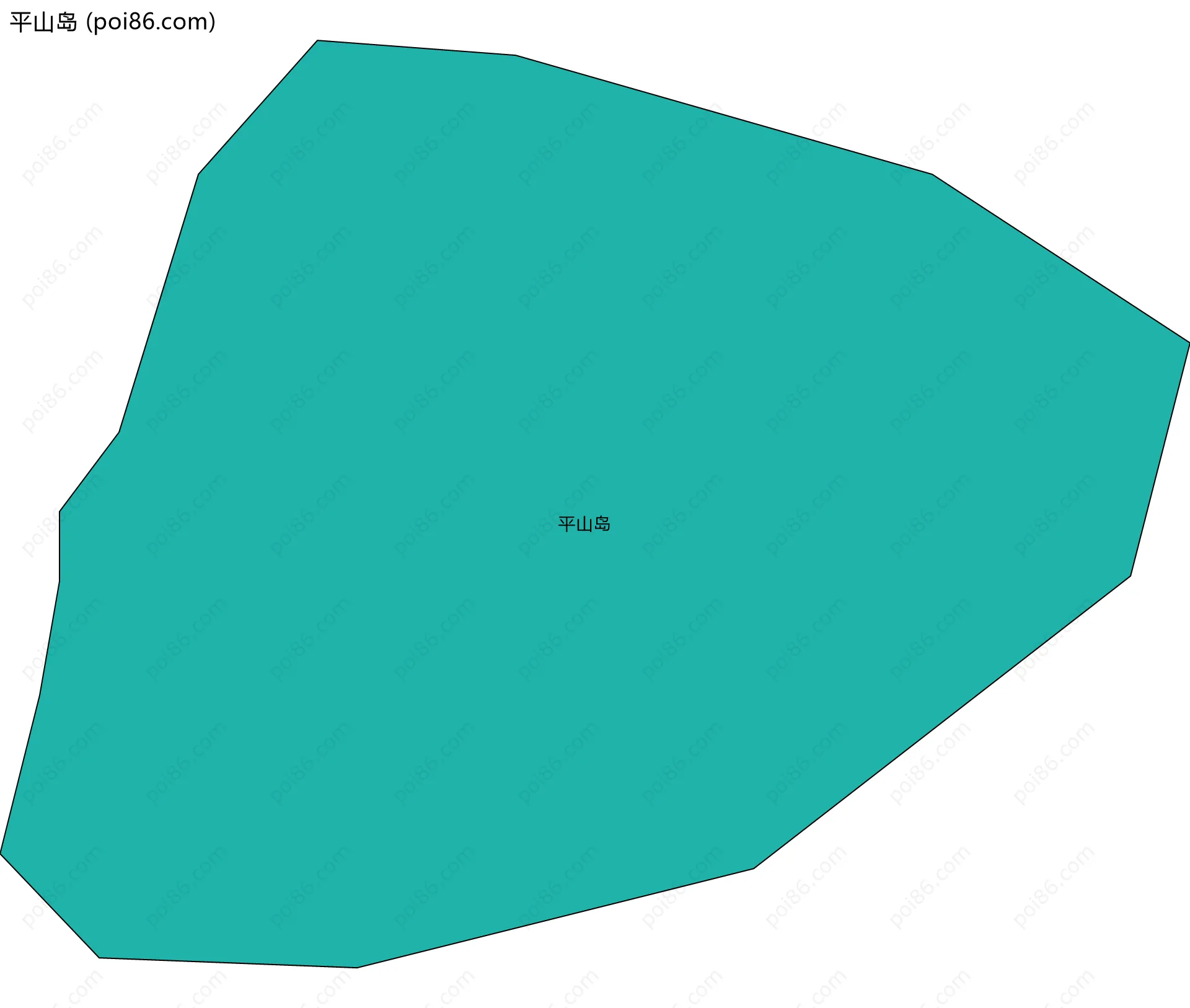 平山岛边界地图