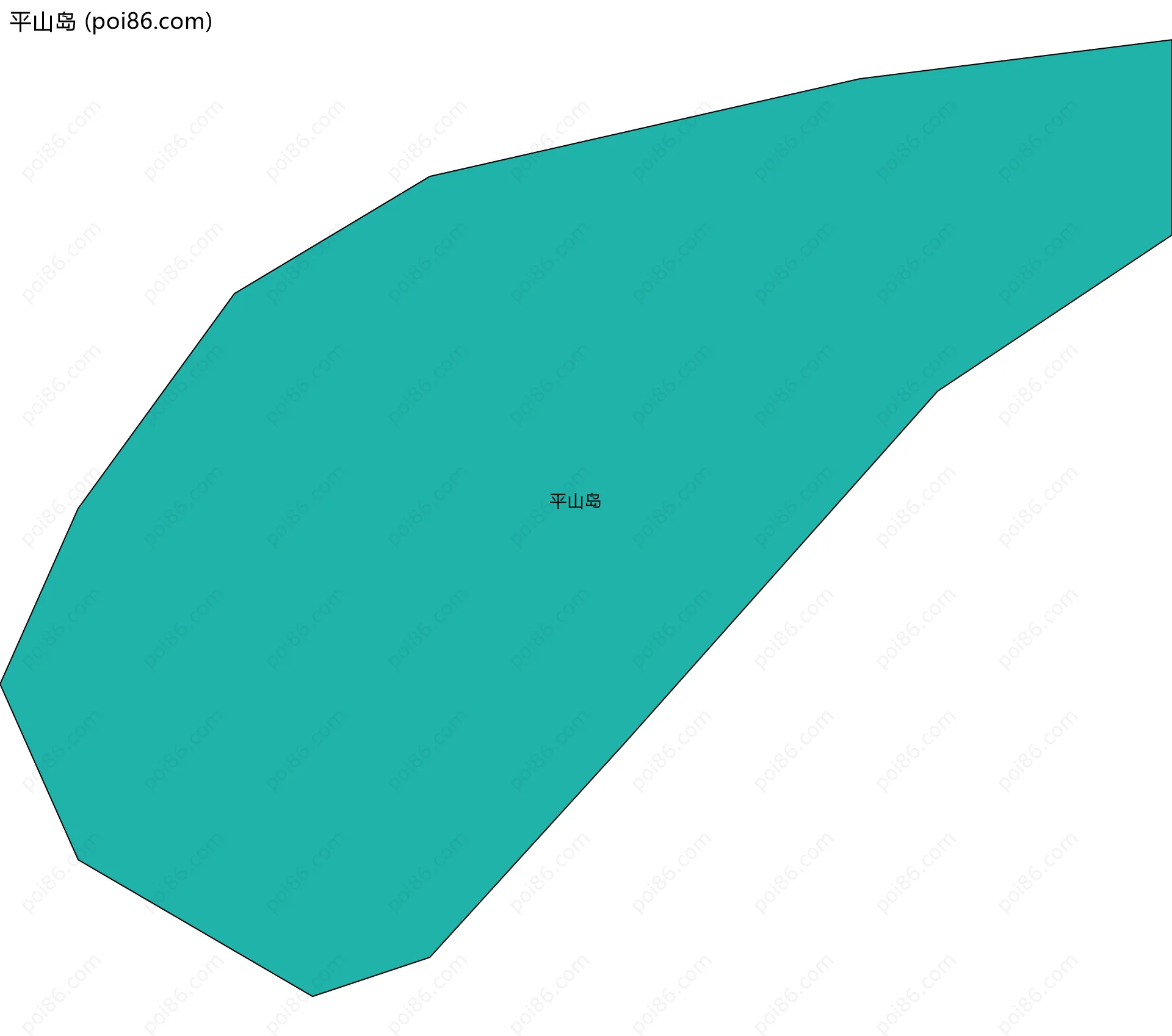 平山岛边界地图