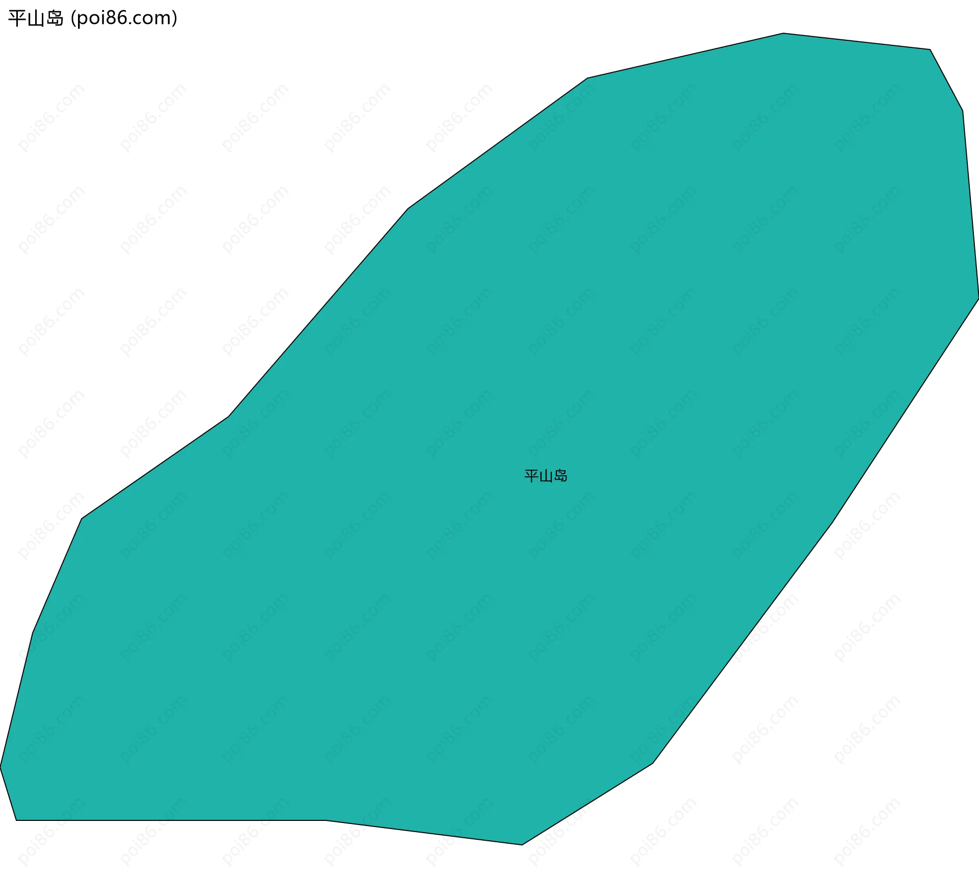 平山岛边界地图