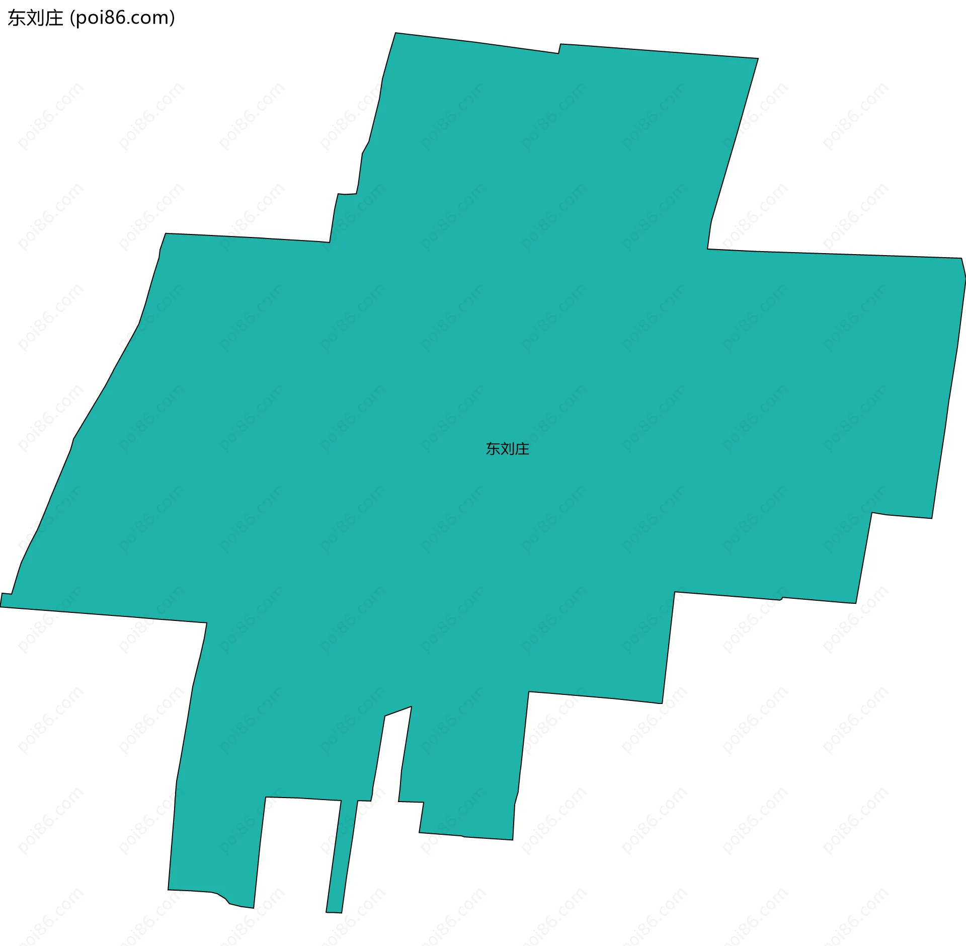 东刘庄边界地图