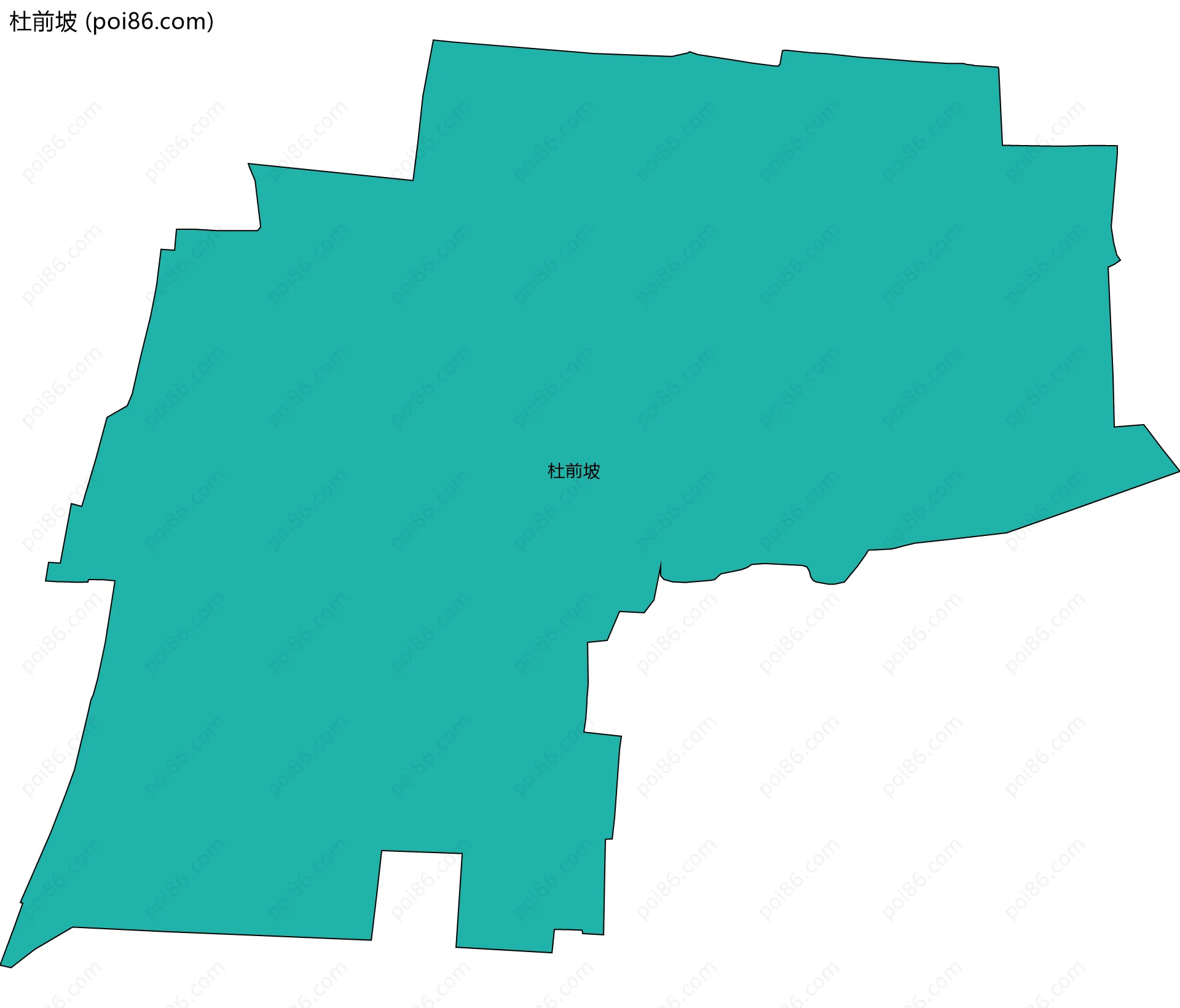 杜前坡边界地图