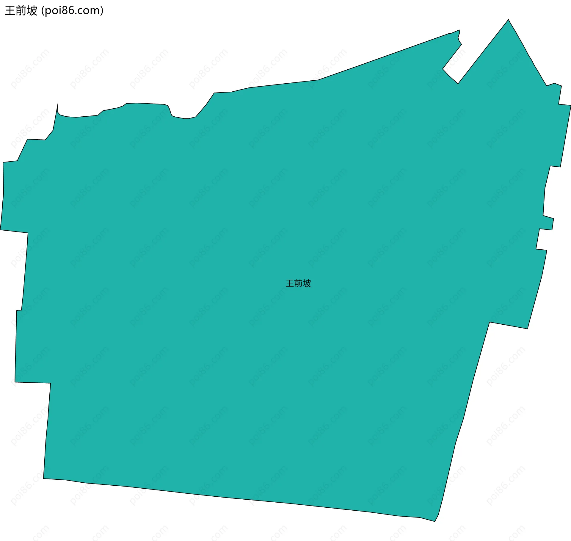 王前坡边界地图