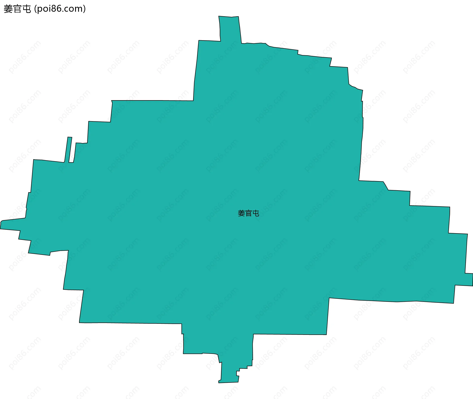 姜官屯边界地图