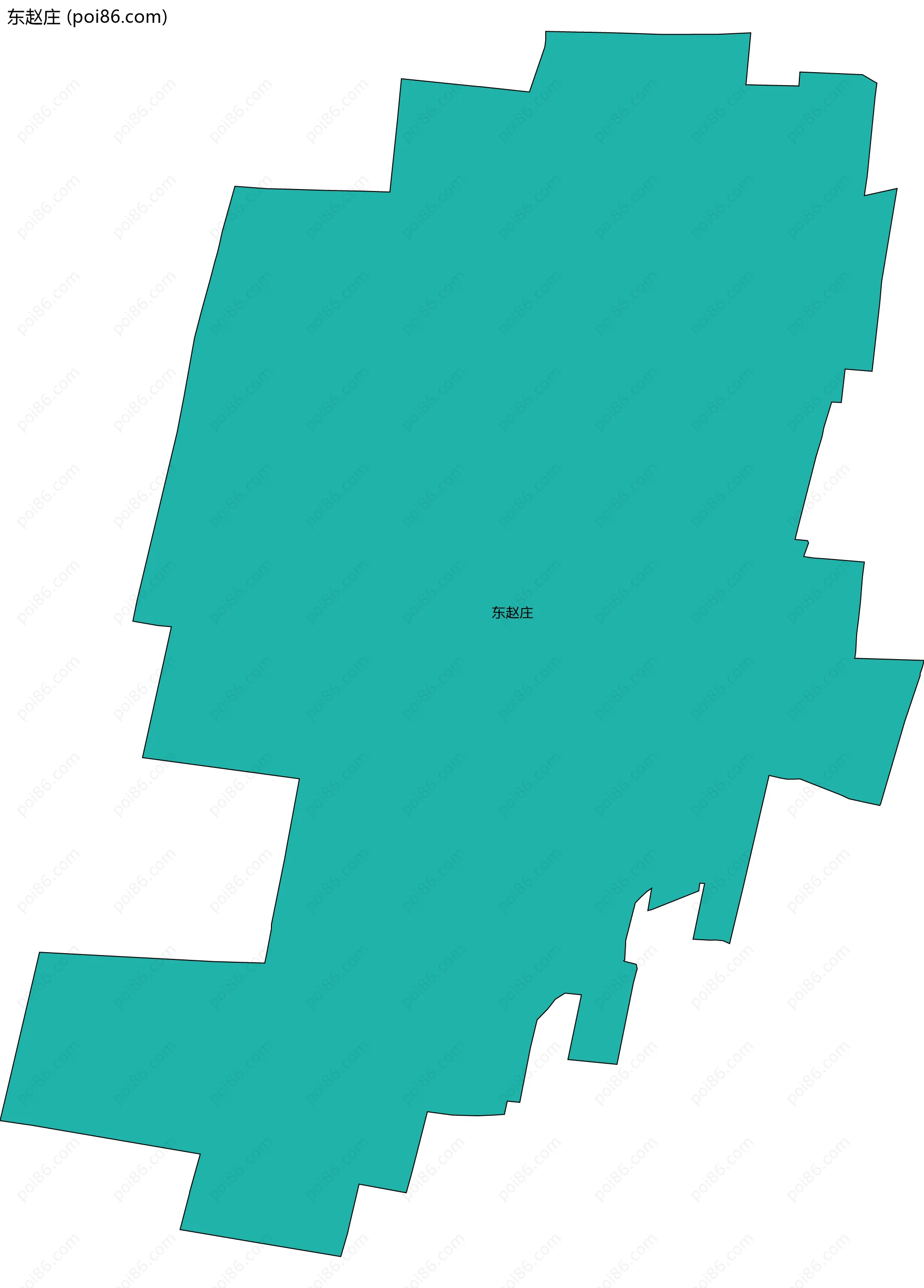 东赵庄边界地图