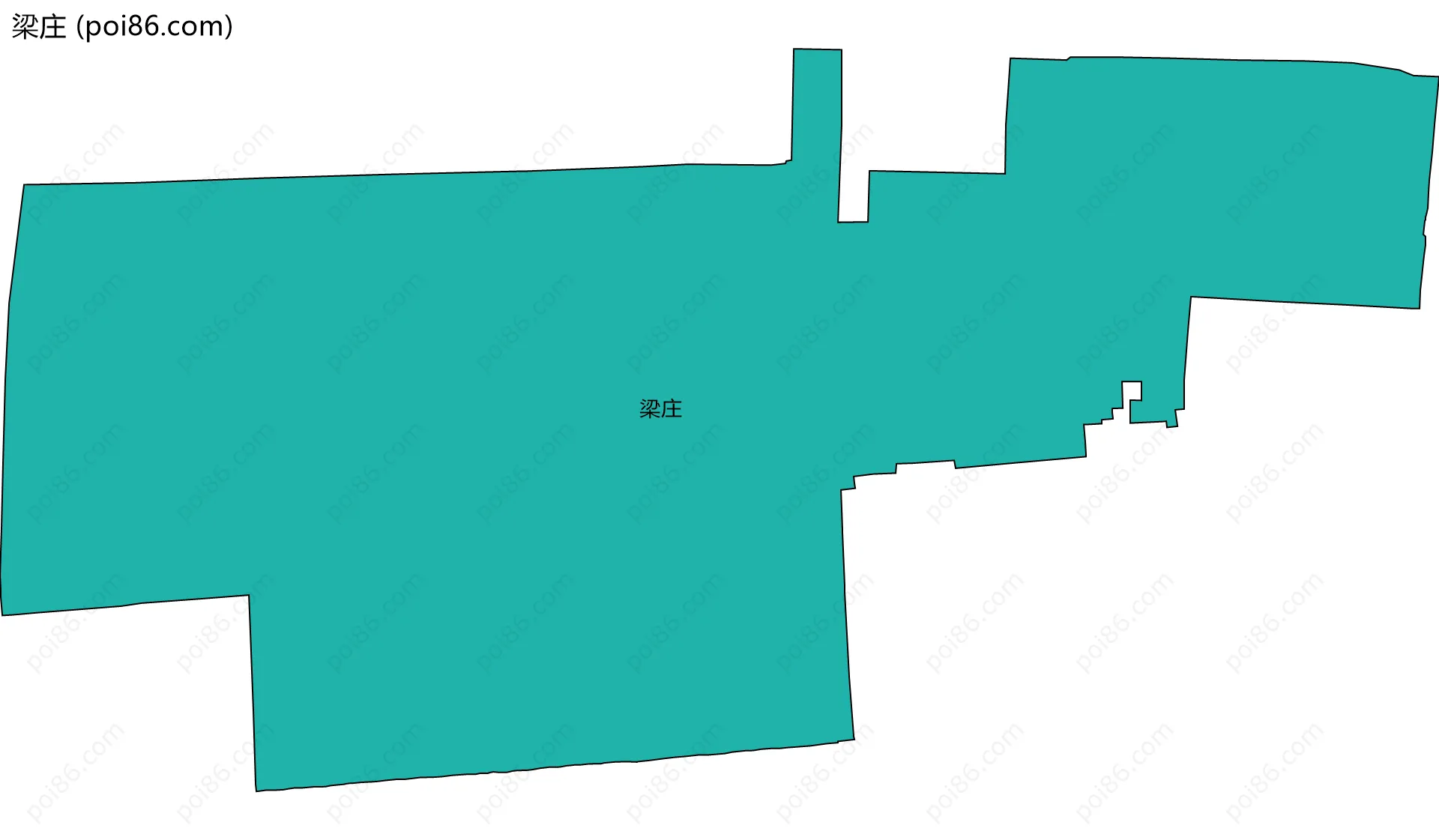 梁庄边界地图
