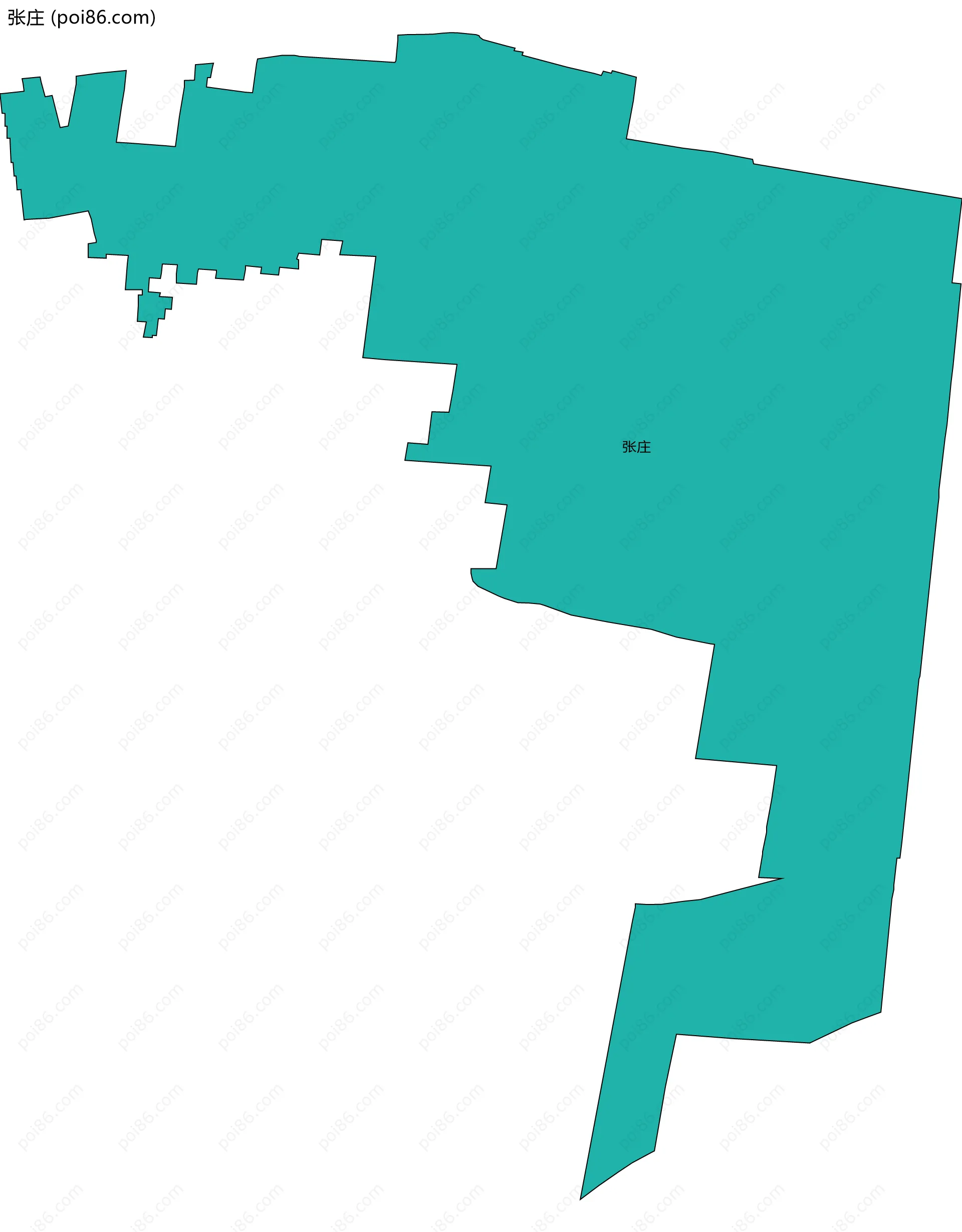 张庄边界地图