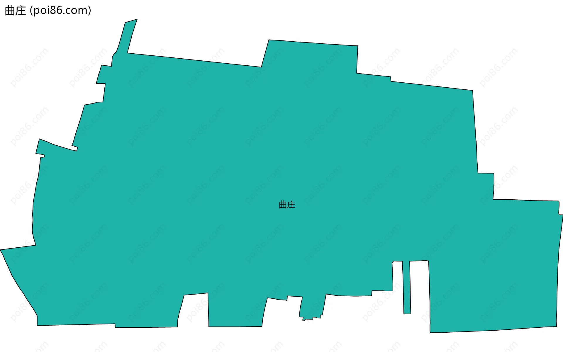 曲庄边界地图