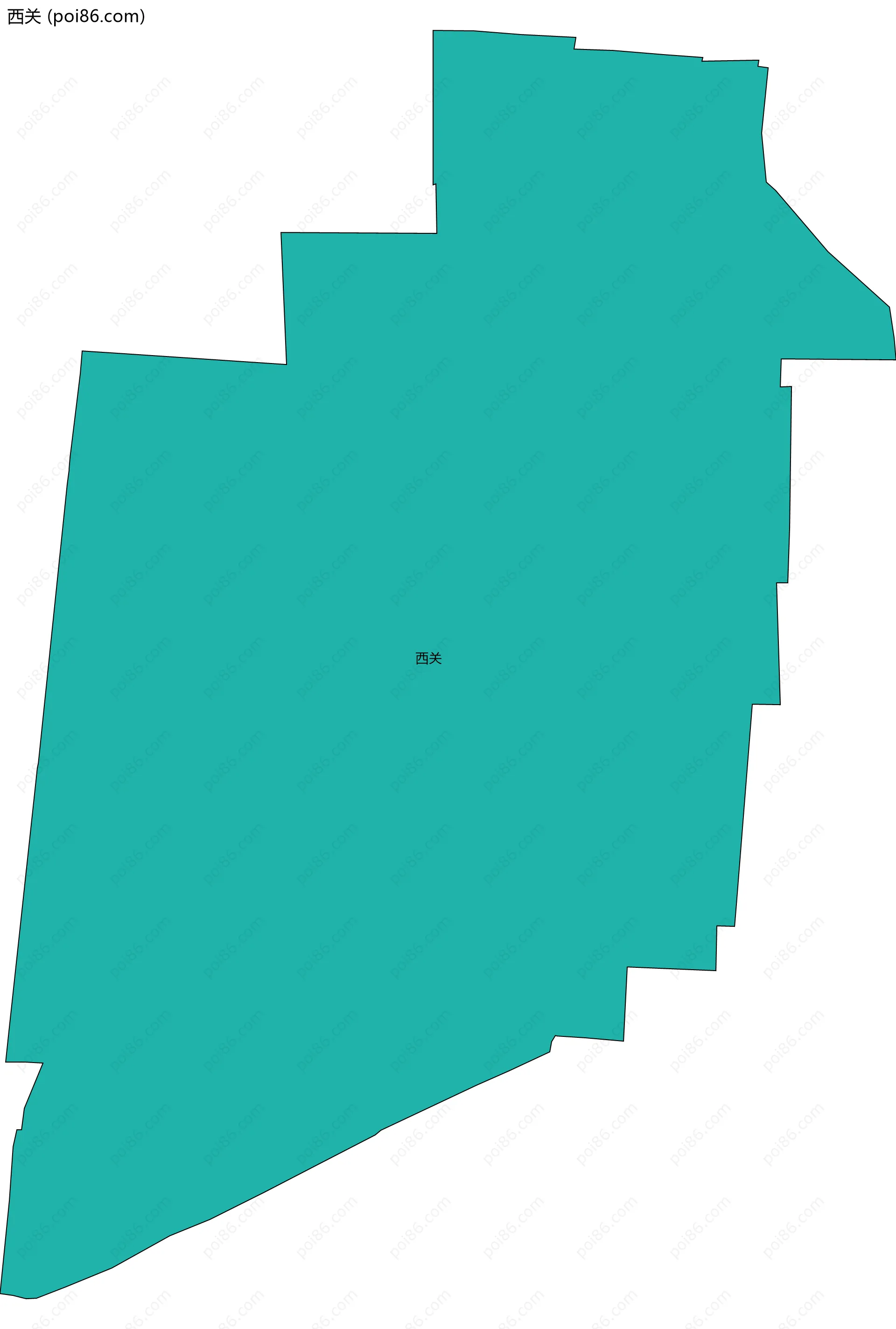 西关边界地图