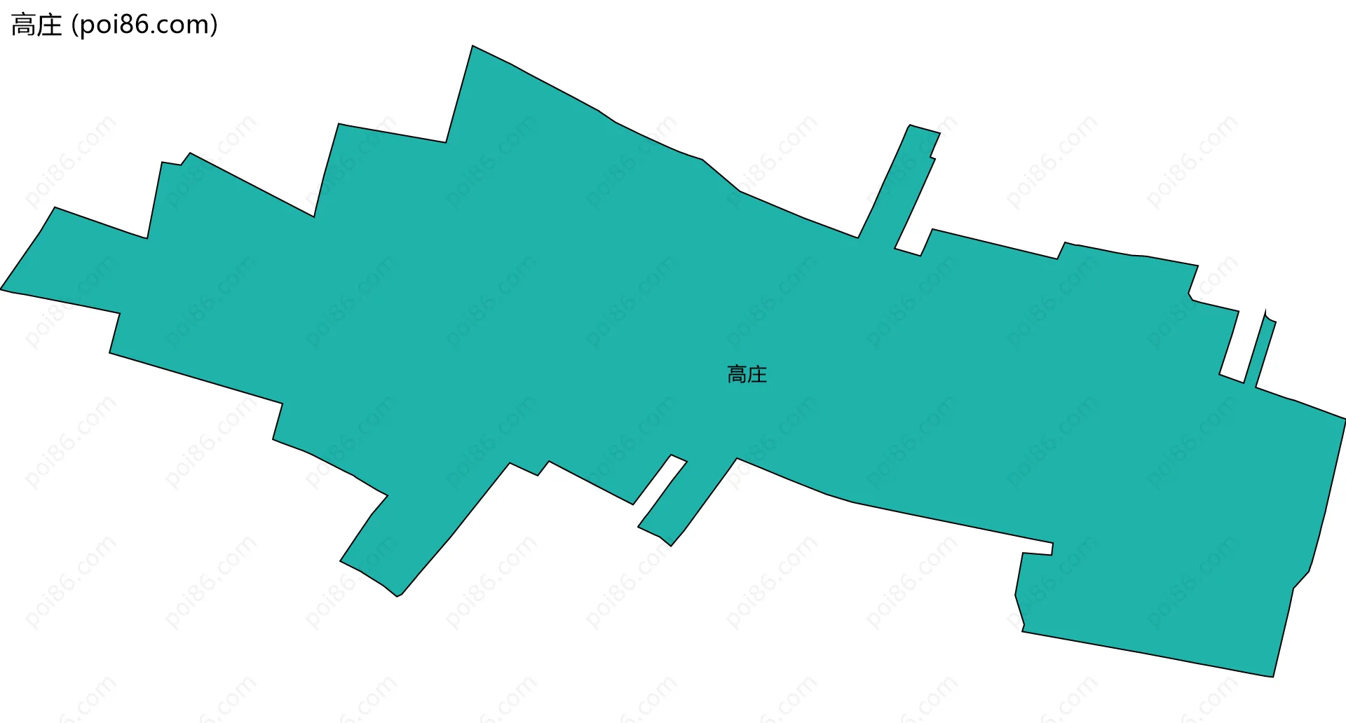 高庄边界地图