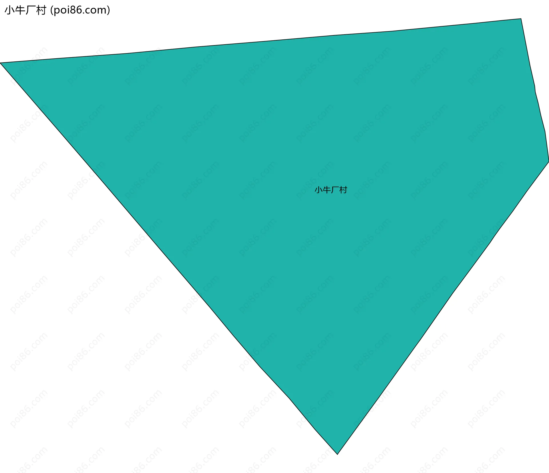小牛厂村边界地图