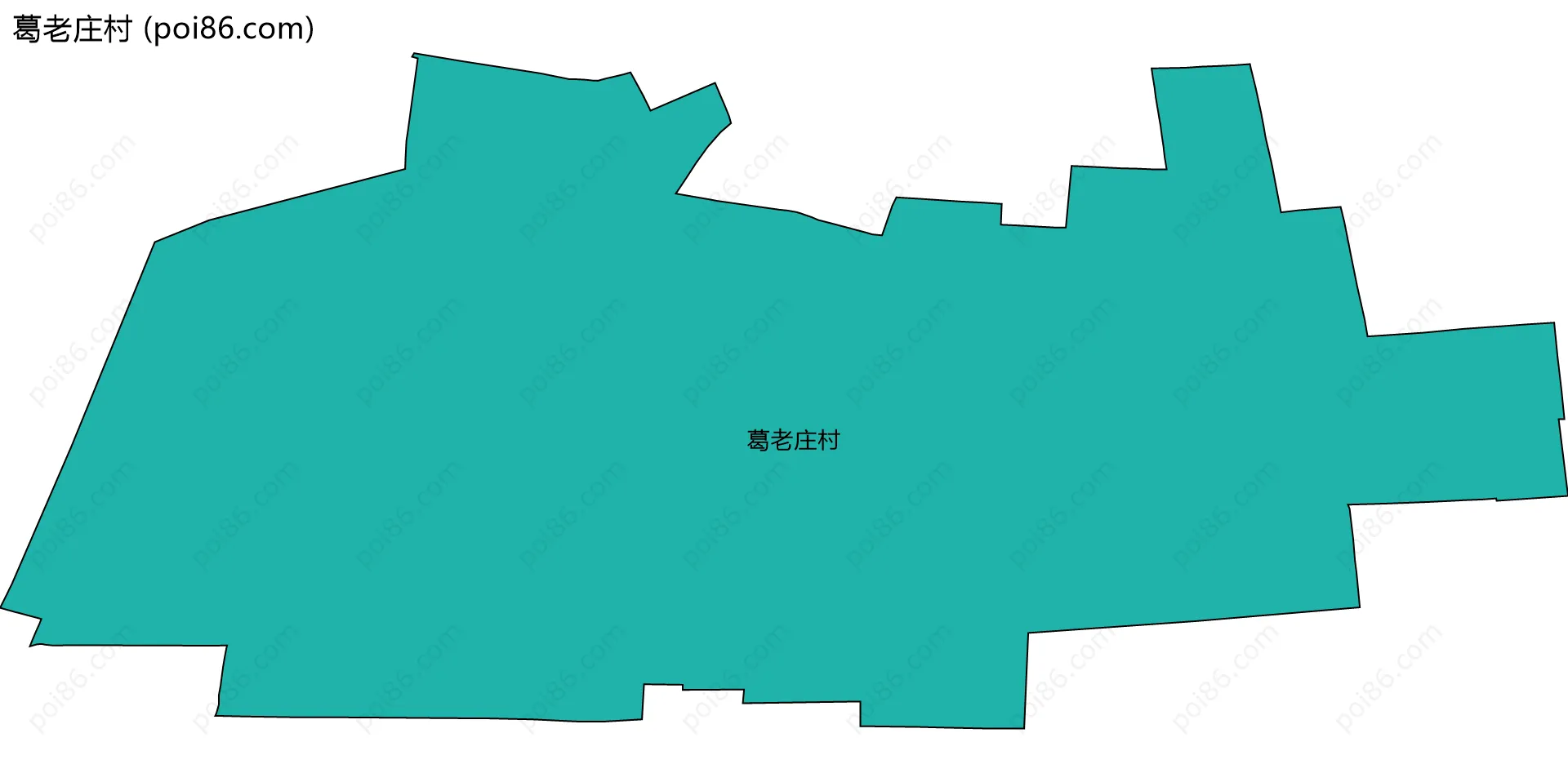 葛老庄村边界地图