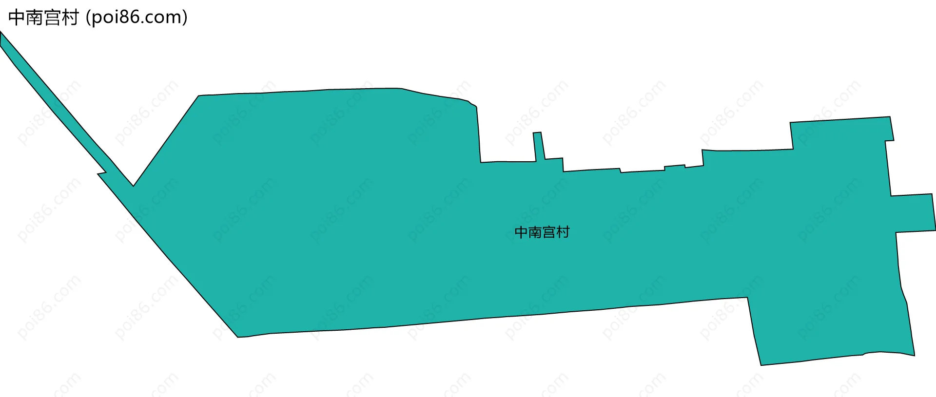 中南宫村边界地图