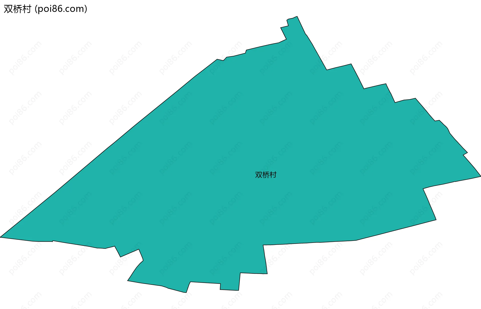 双桥村边界地图