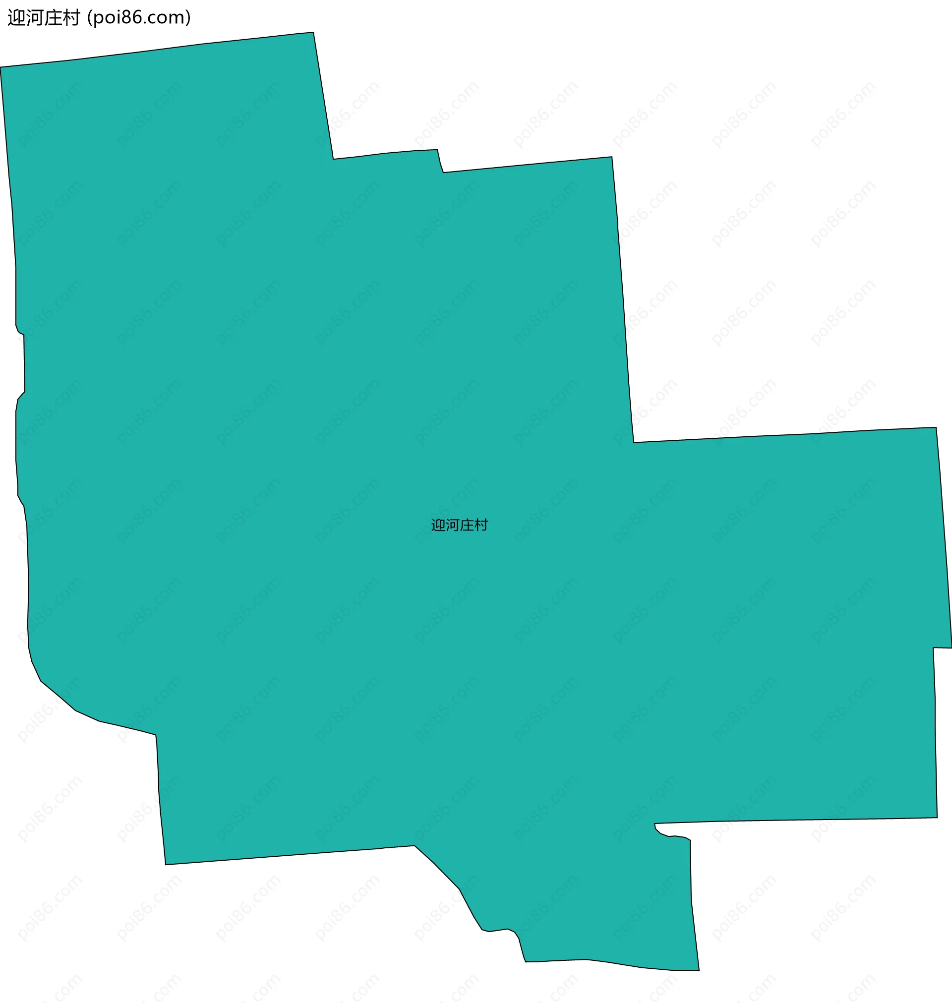 迎河庄村边界地图