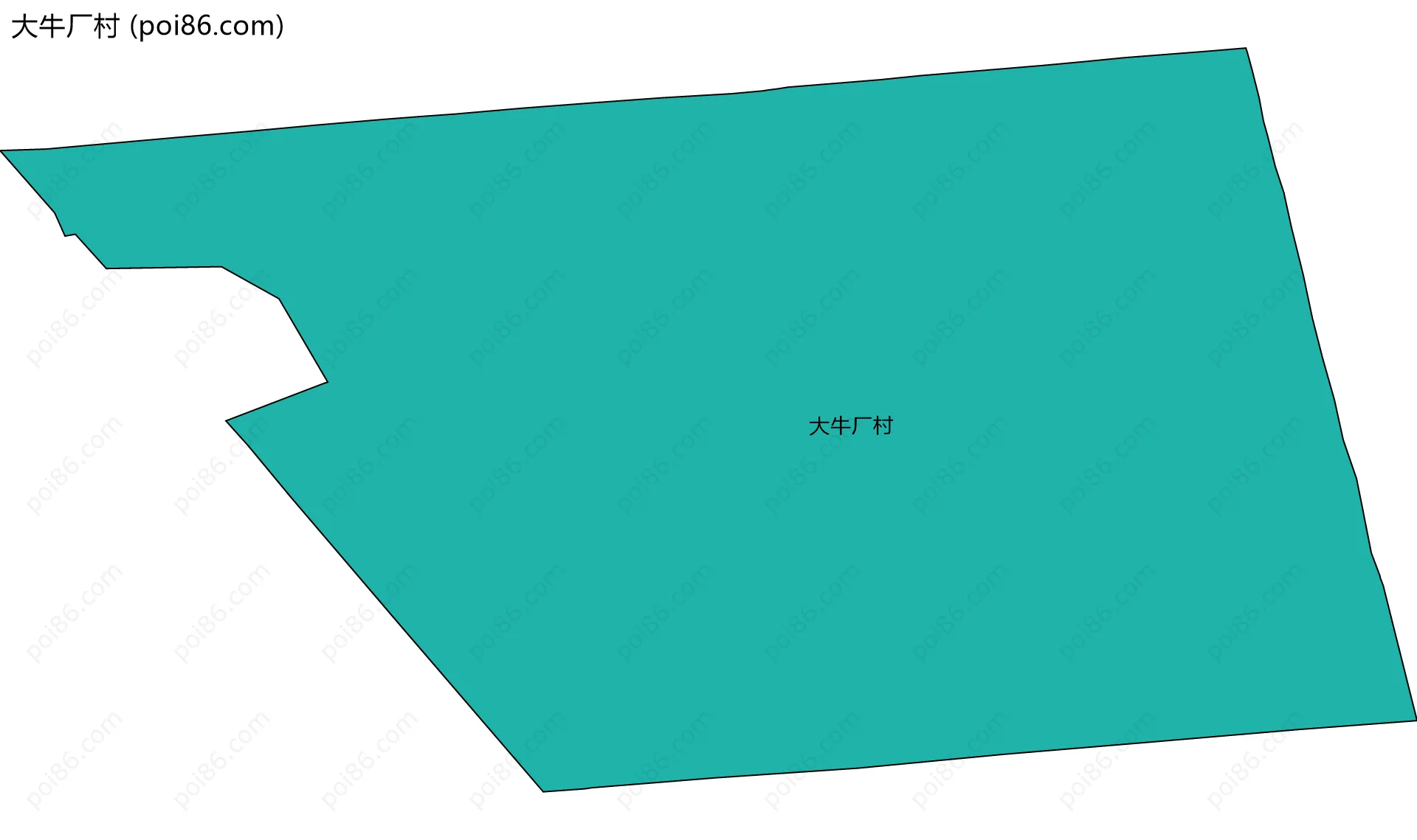 大牛厂村边界地图