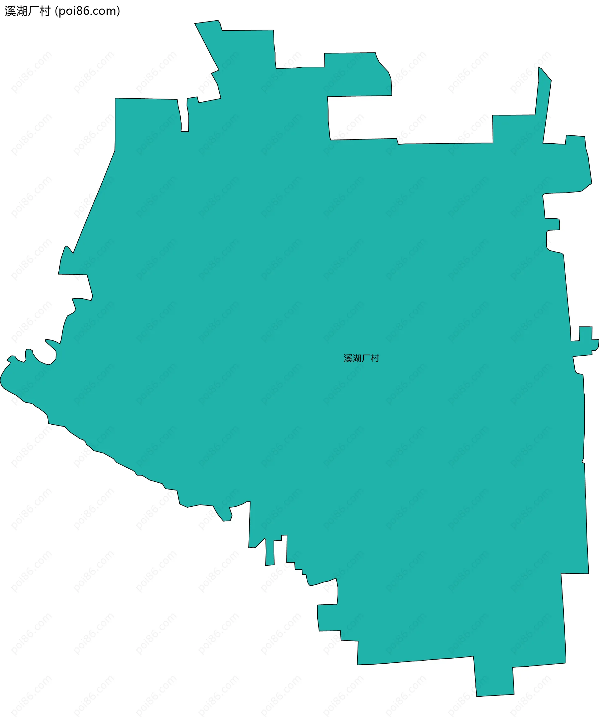 溪湖厂村边界地图