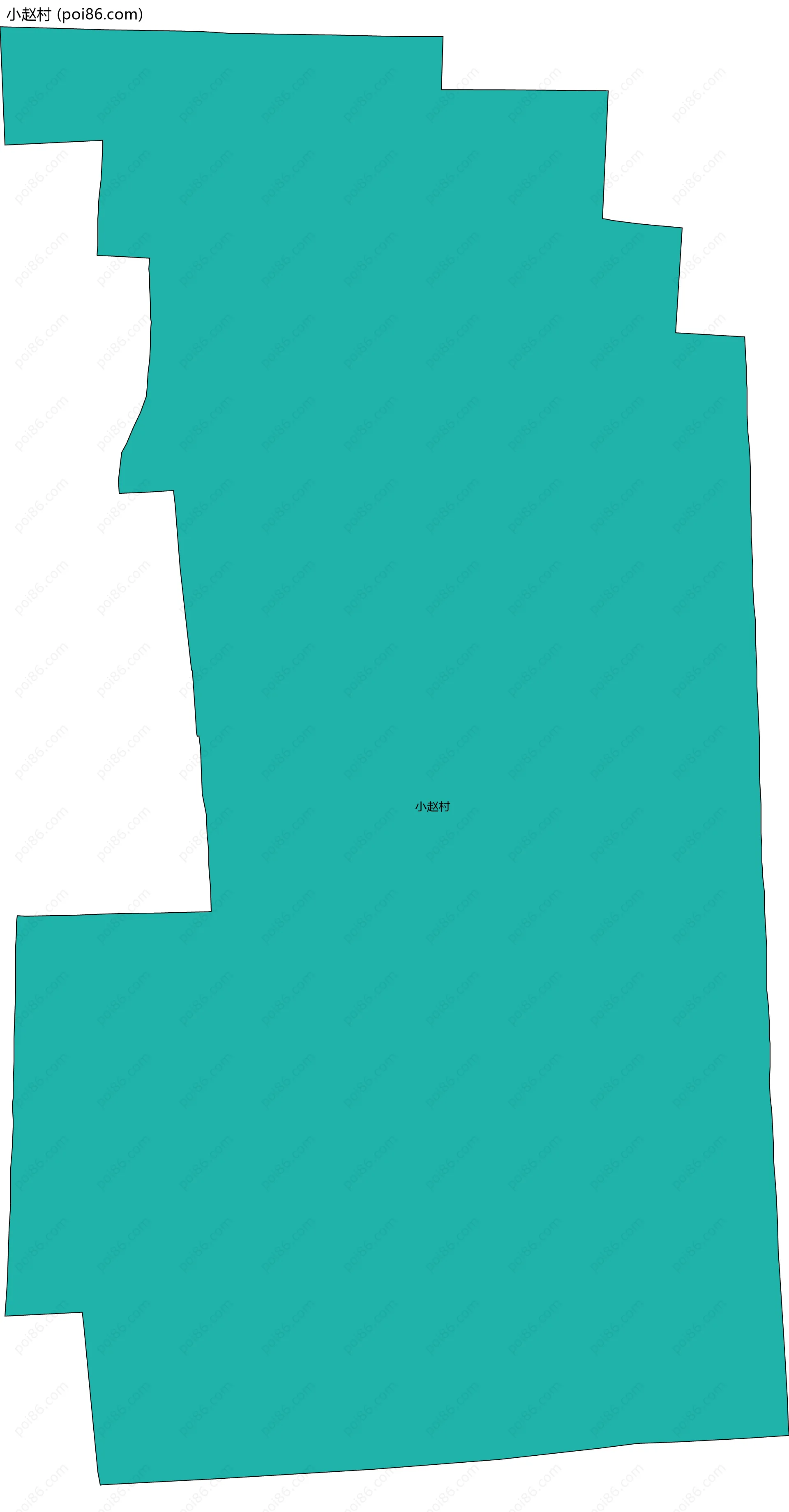 小赵村边界地图